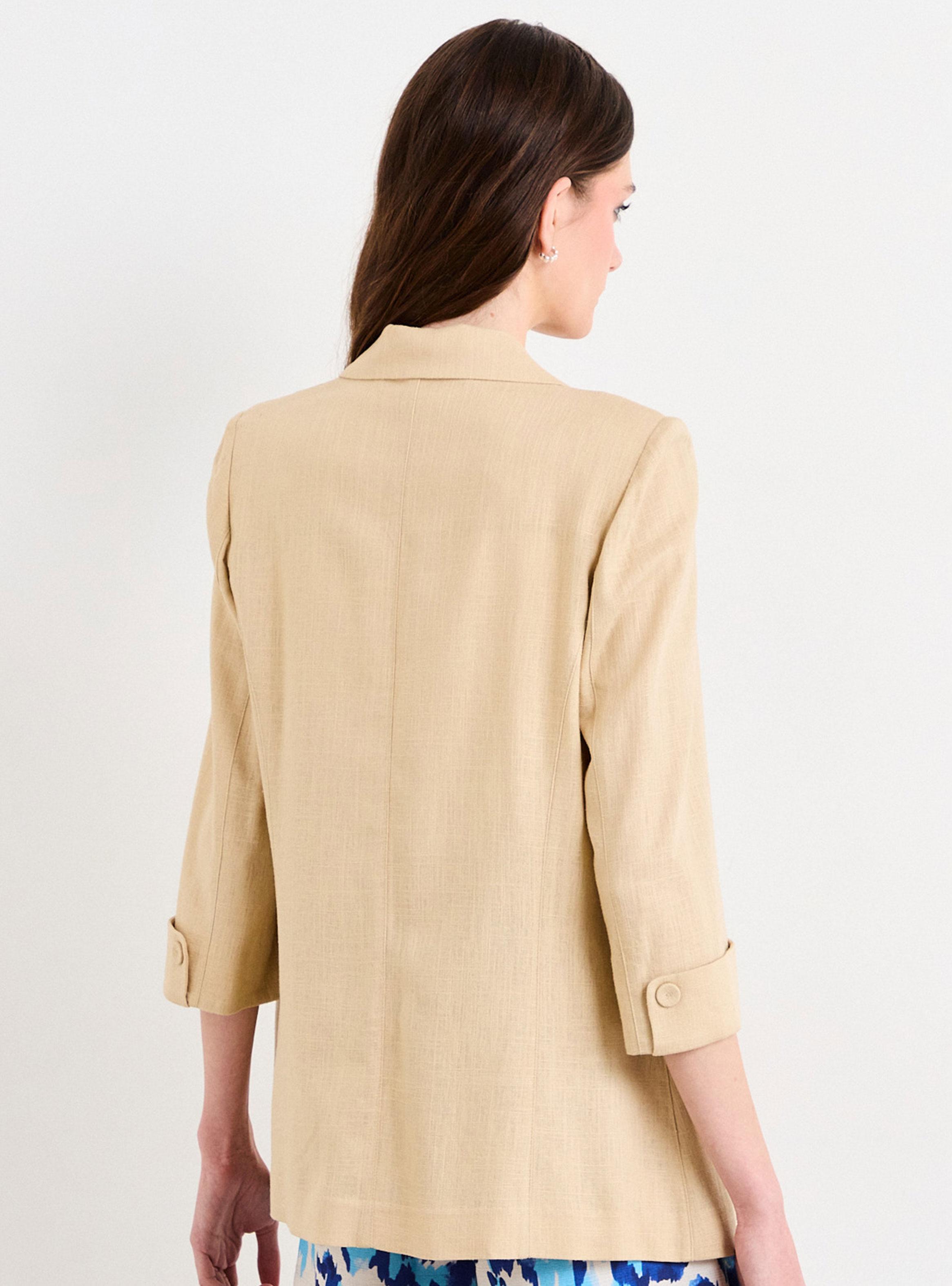 Blazer Liso Sastre de Corte Largo Regular-1