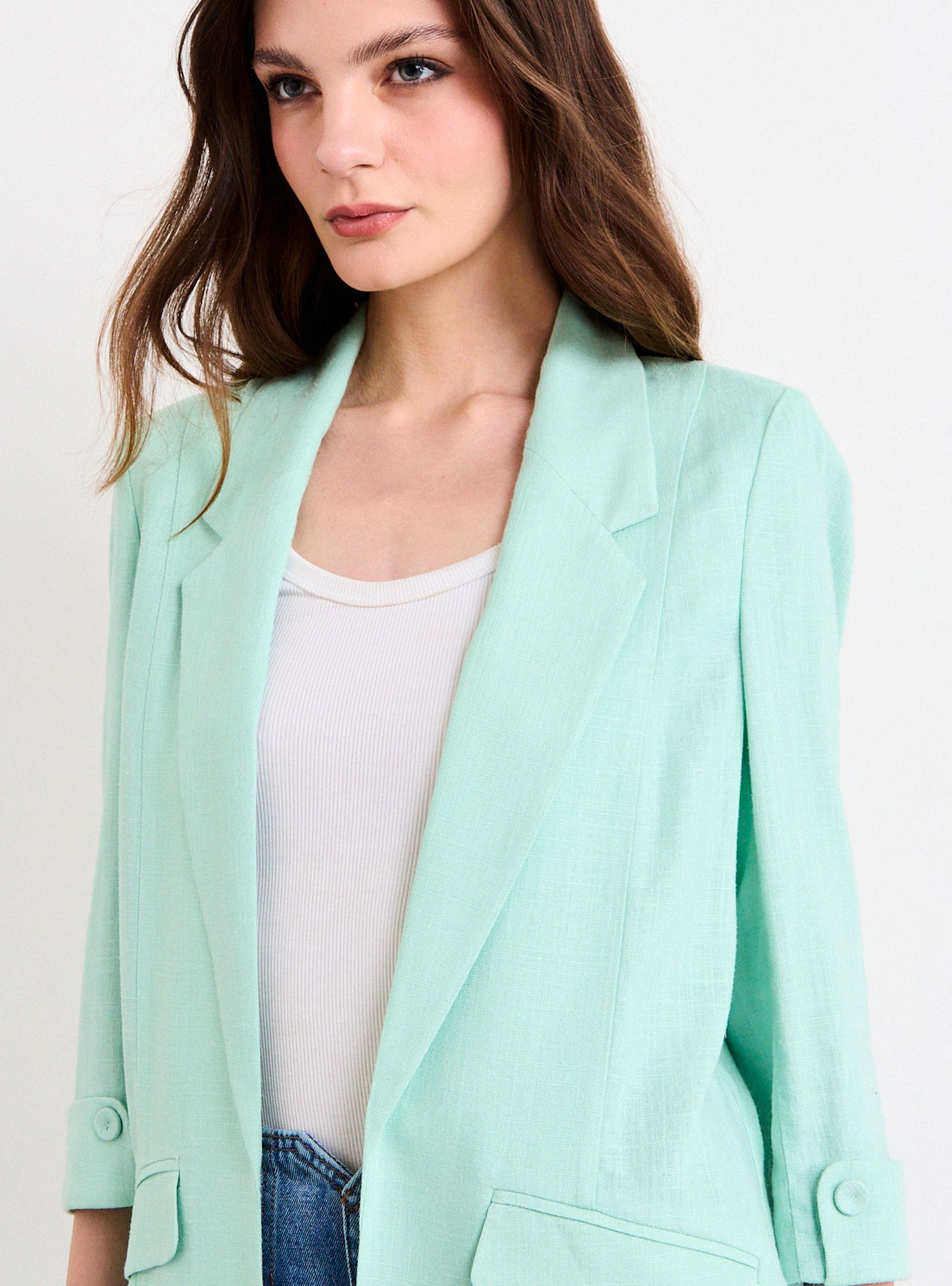 Blazer Liso Sastre Corte Regular-3