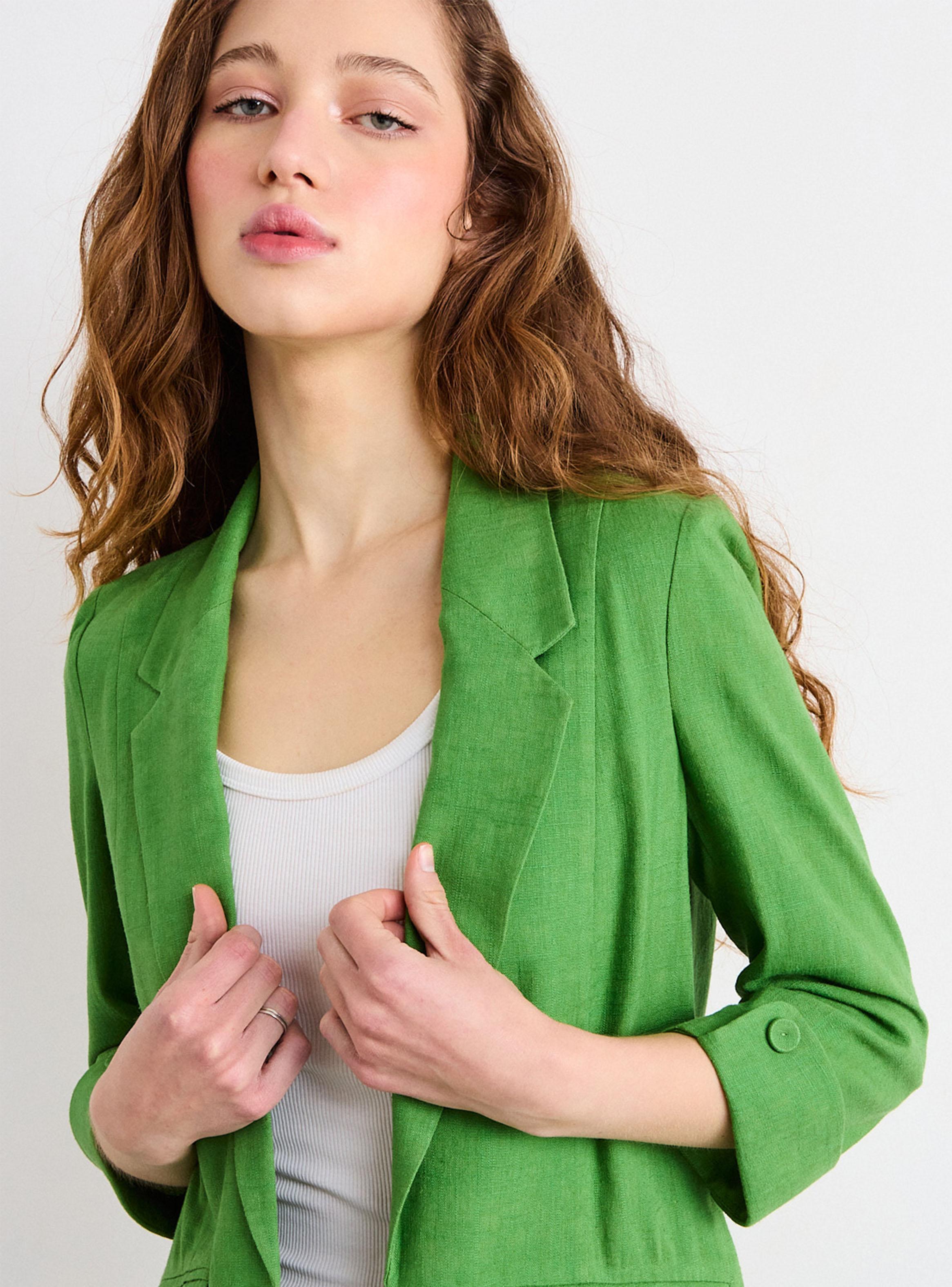 Blazer Liso Sastre de Corte Regular-3
