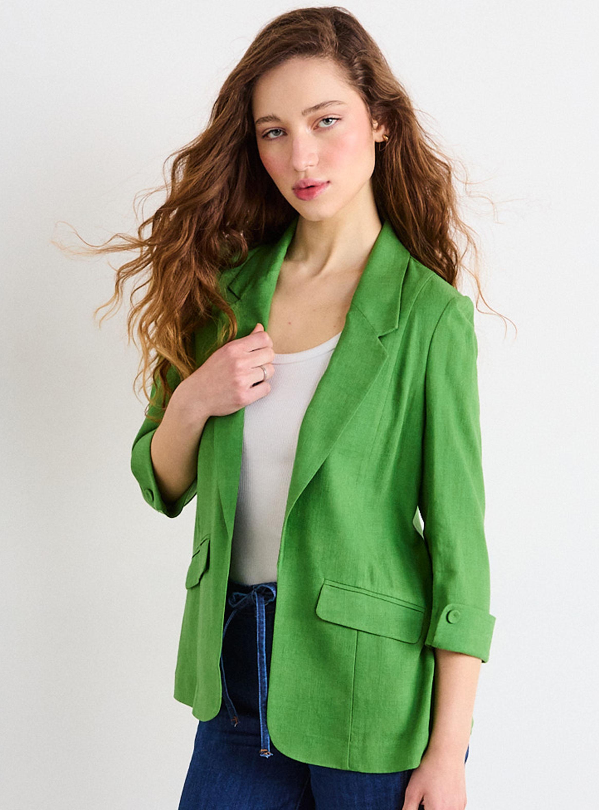 Blazer Liso Sastre de Corte Regular-2