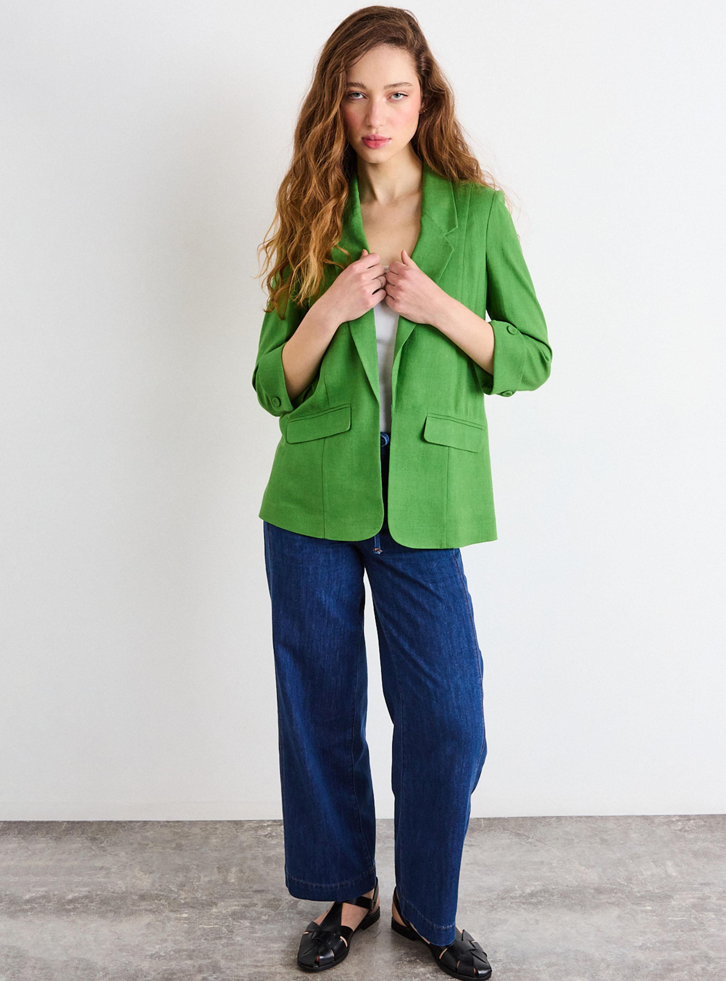 Blazer Liso Sastre de Corte Regular-4