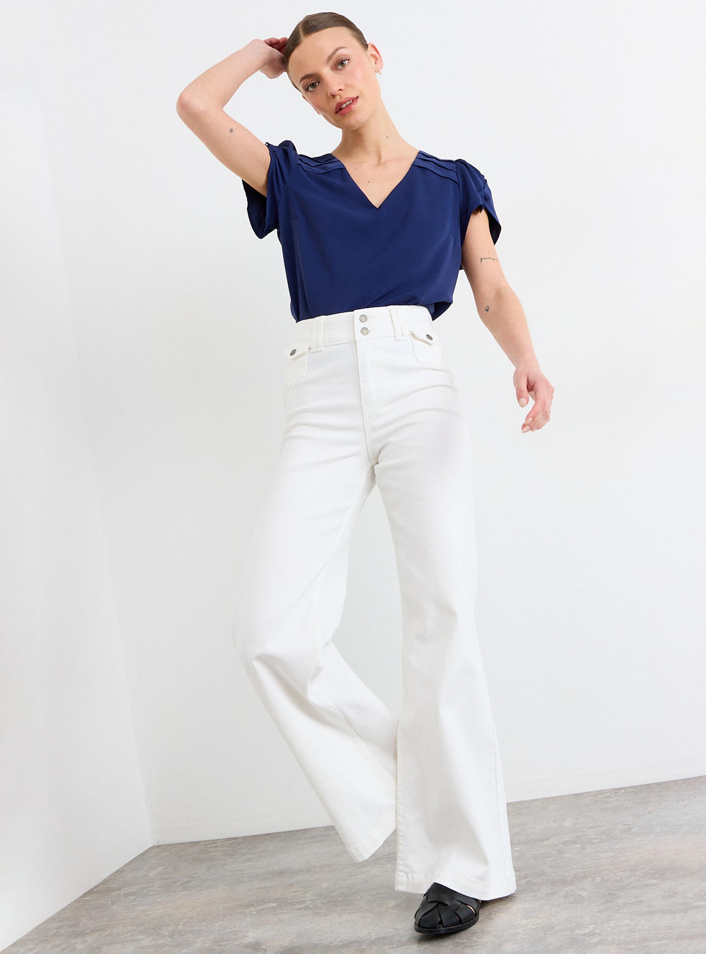 Blusa Lisa Corte Clásico-4