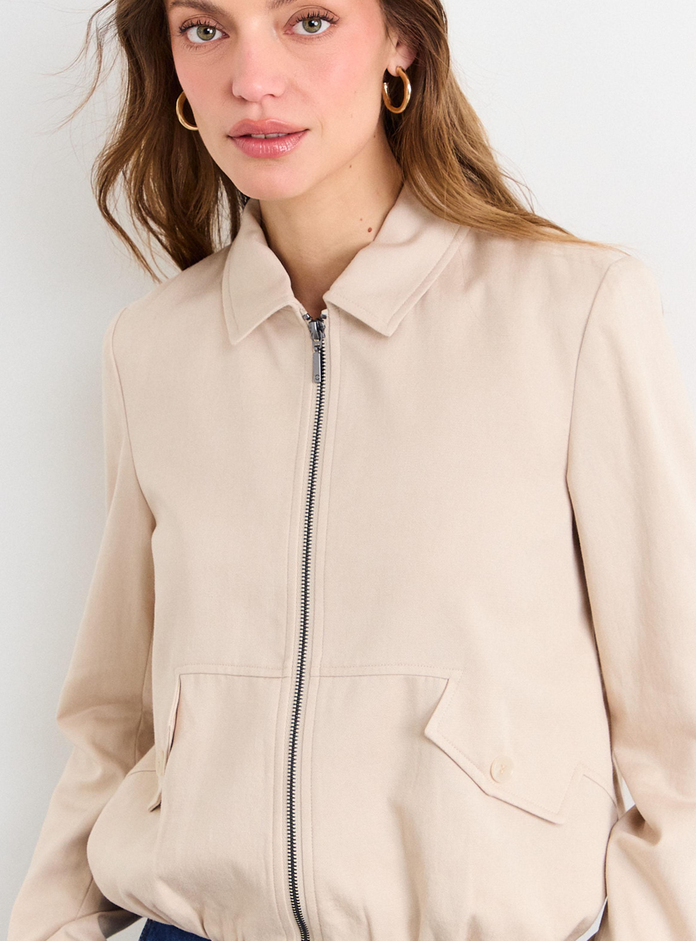 Chaqueta Lisa con Cierre Polo-3