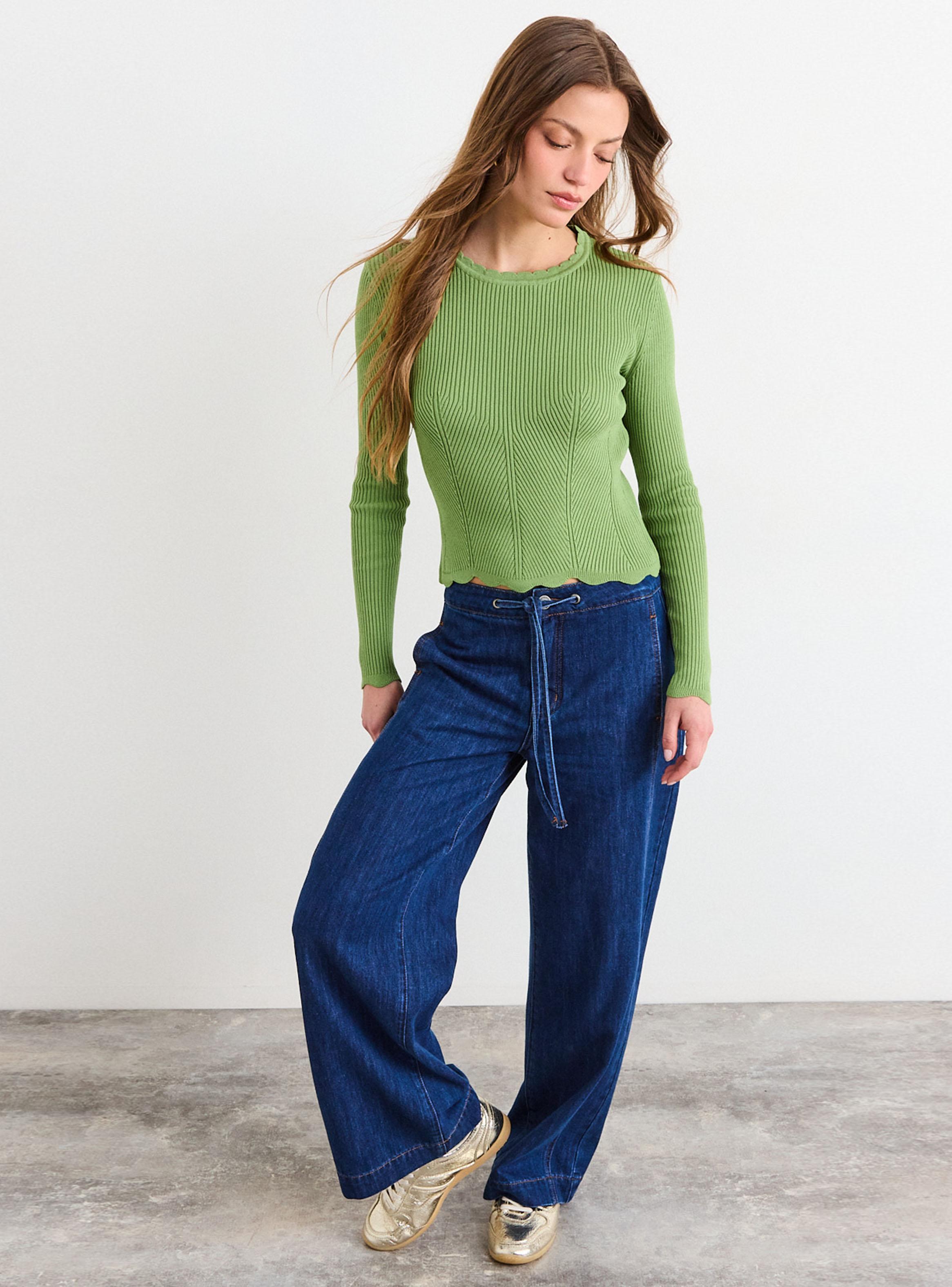 Sweater Liso Borde Regular-4