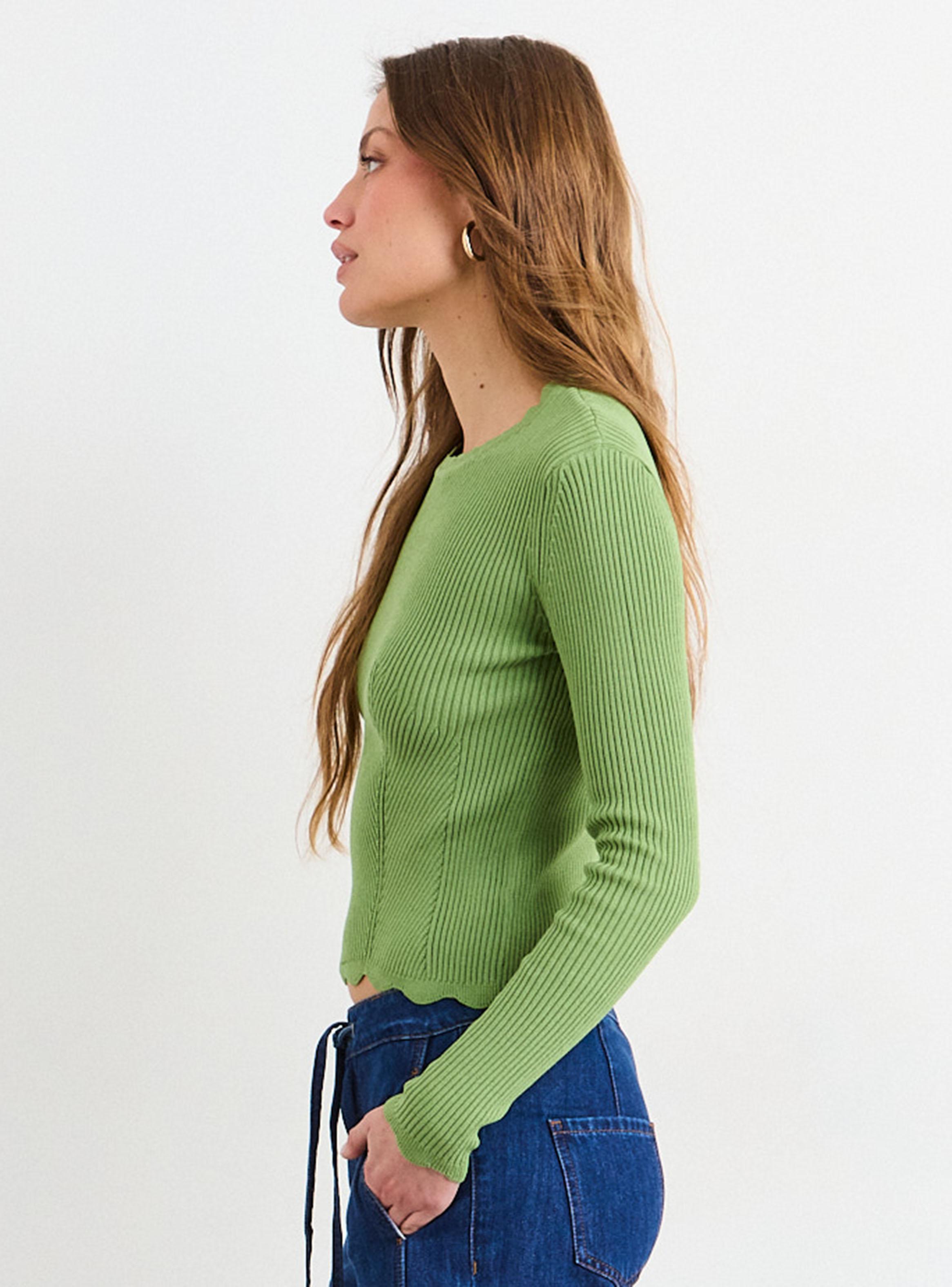 Sweater Liso Borde Regular-2