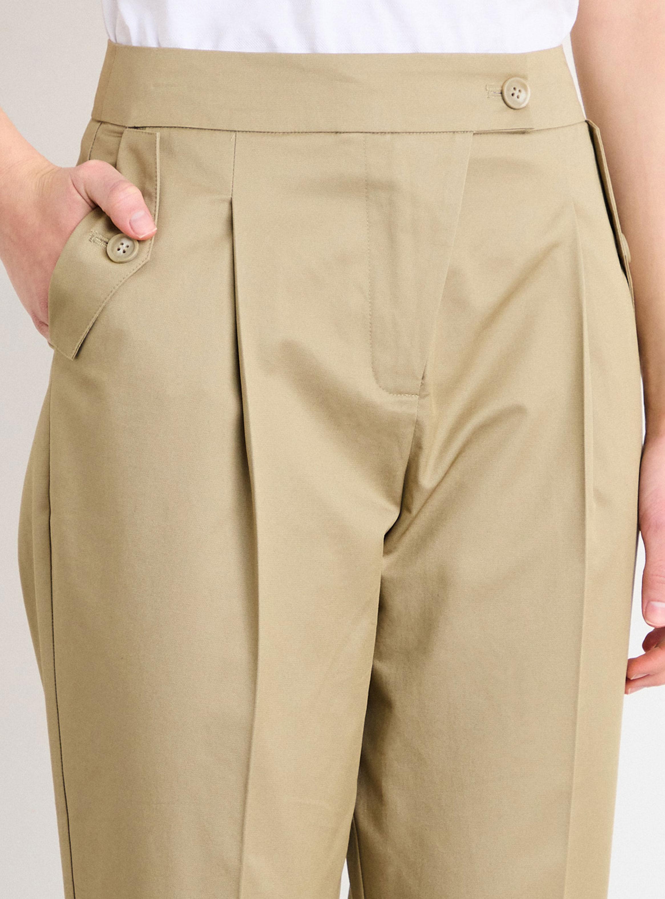 Pantalón Liso Straight Fit con Cierre-3
