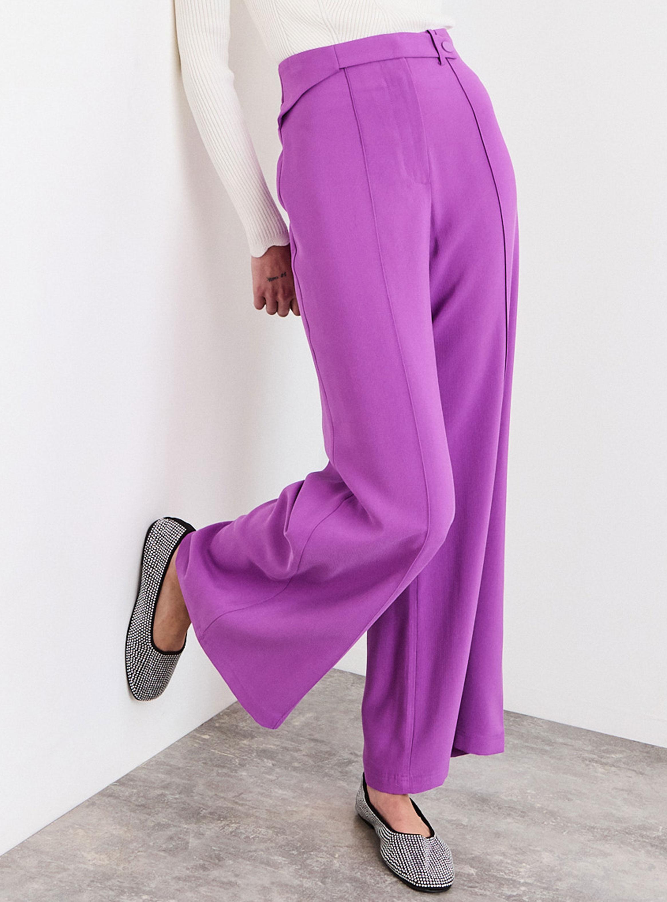 Pantalón Liso Wide Leg con Cierre-3