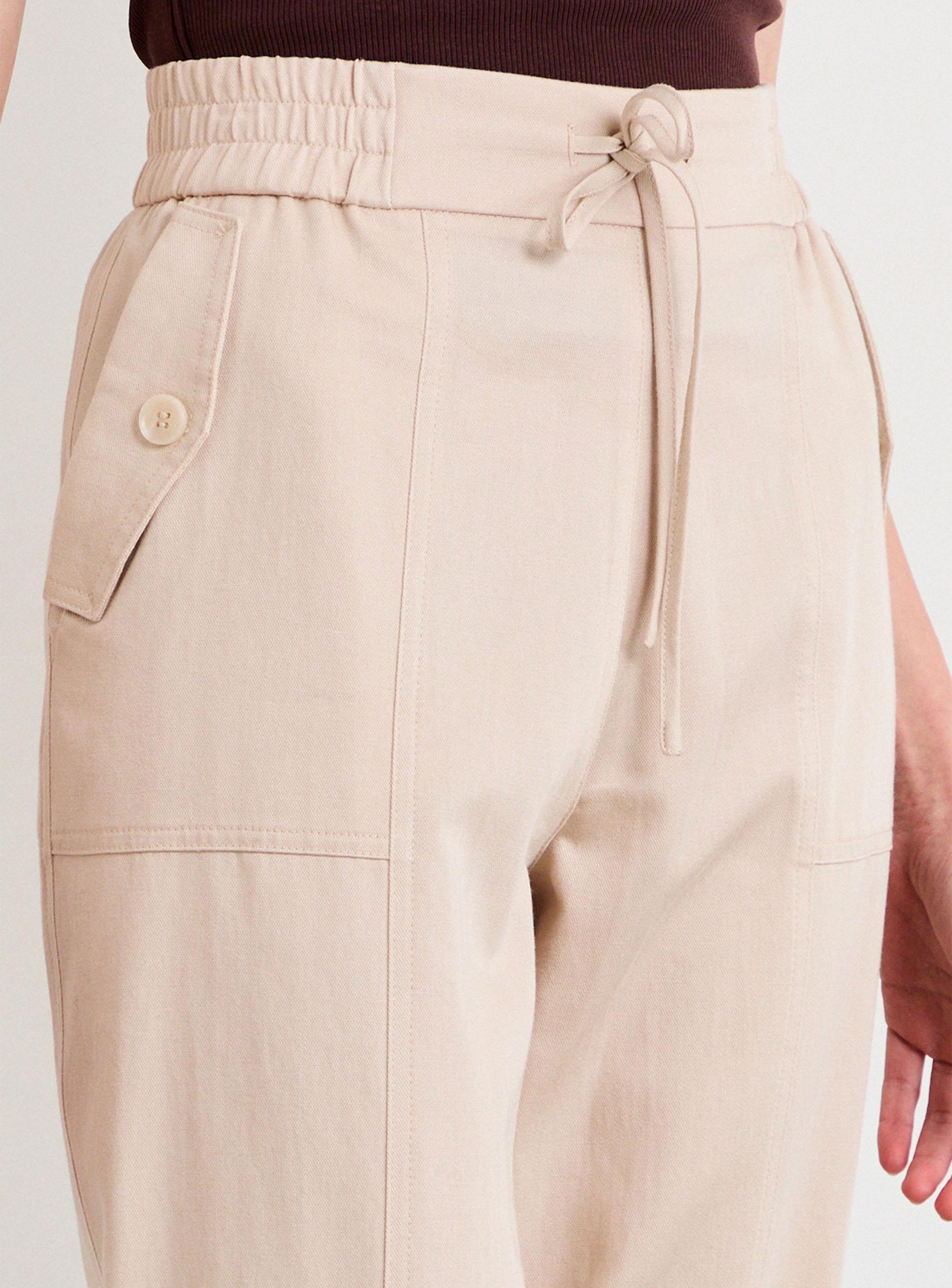Pantalón Liso Mom Fit Medio-3