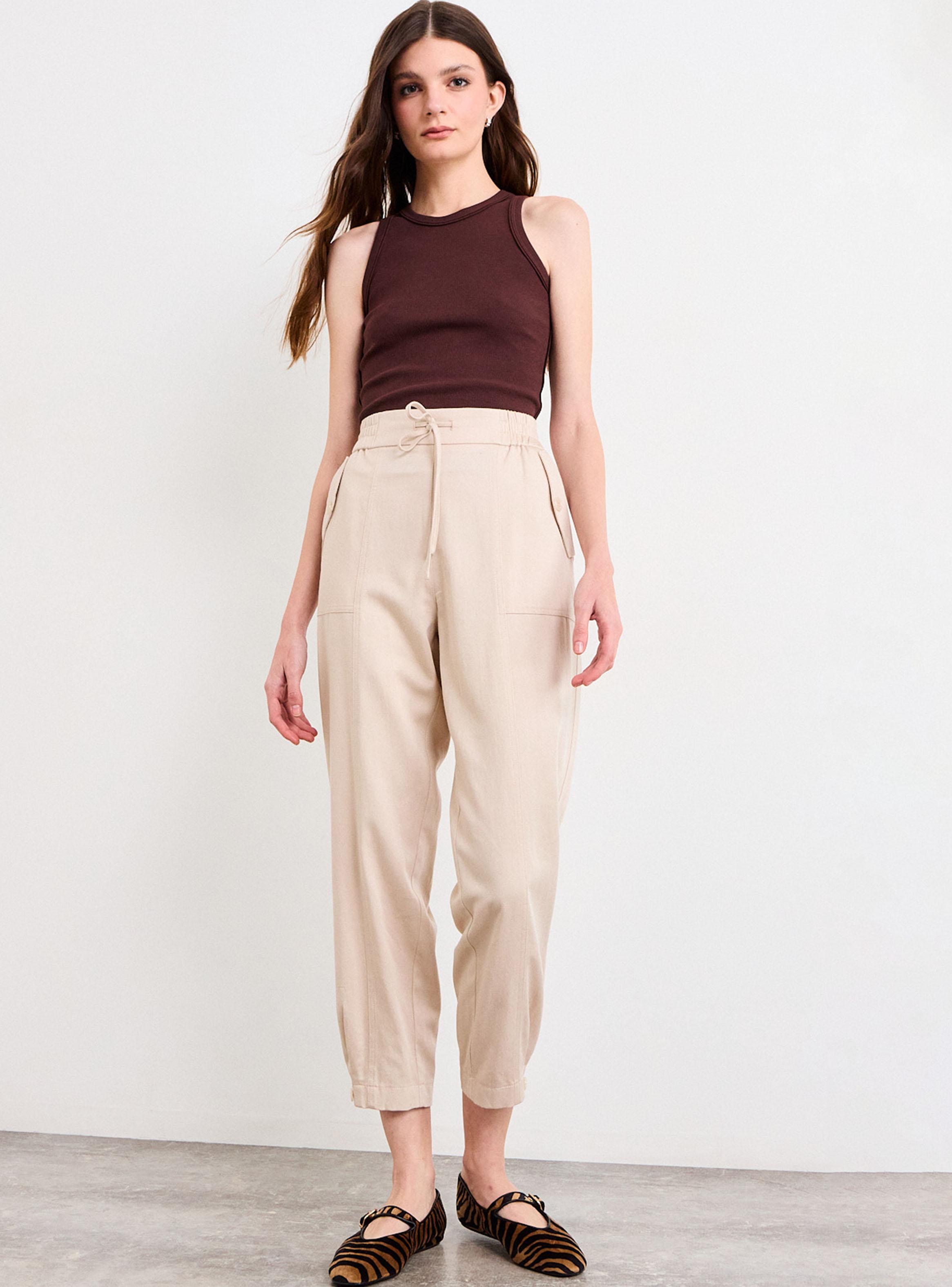 Pantalón Liso Mom Fit Medio-4