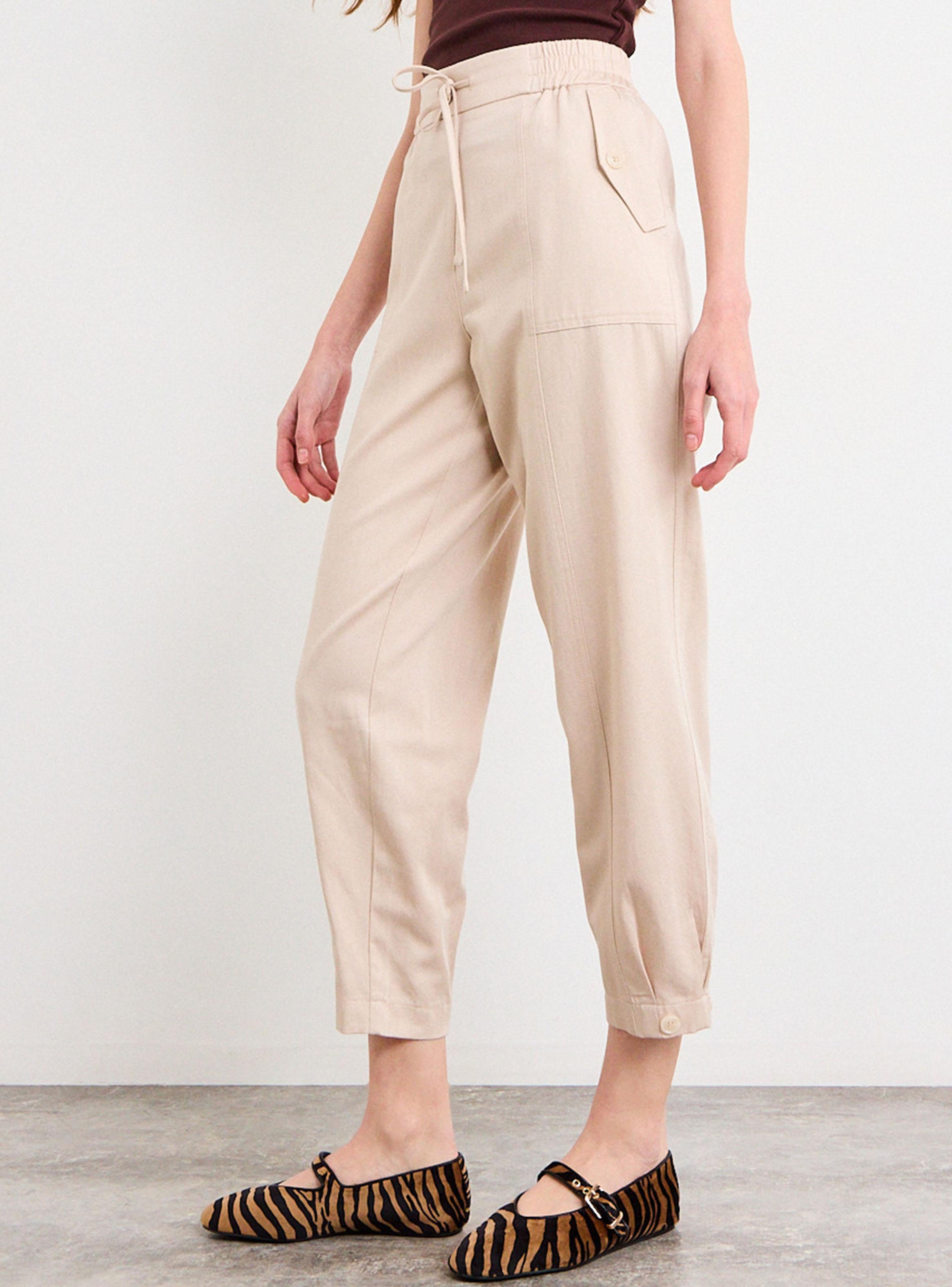 Pantalón Liso Mom Fit Medio-2