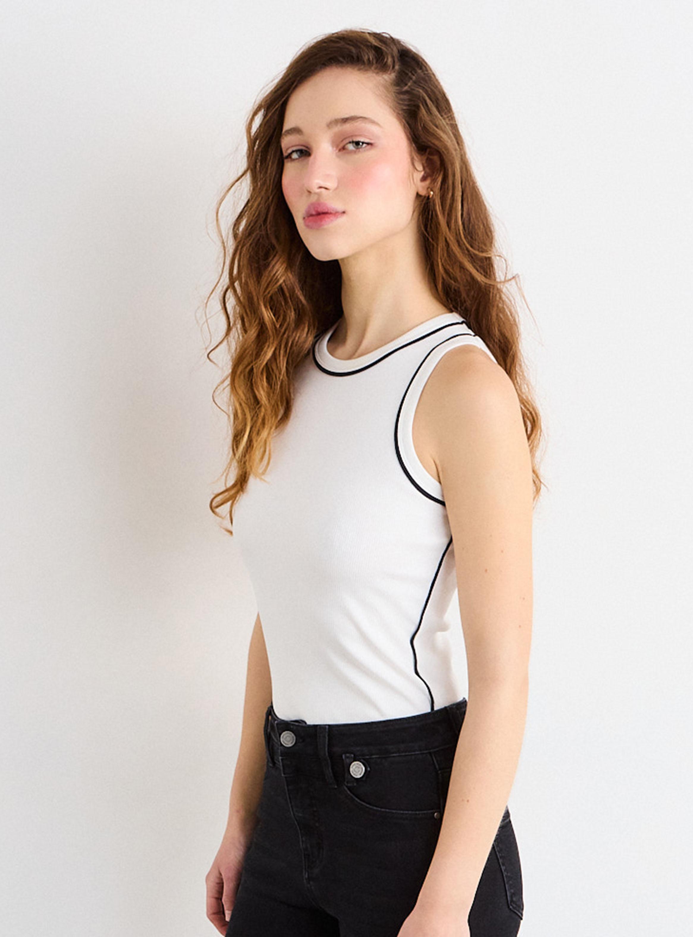 Polera Lisa Borde Color-2