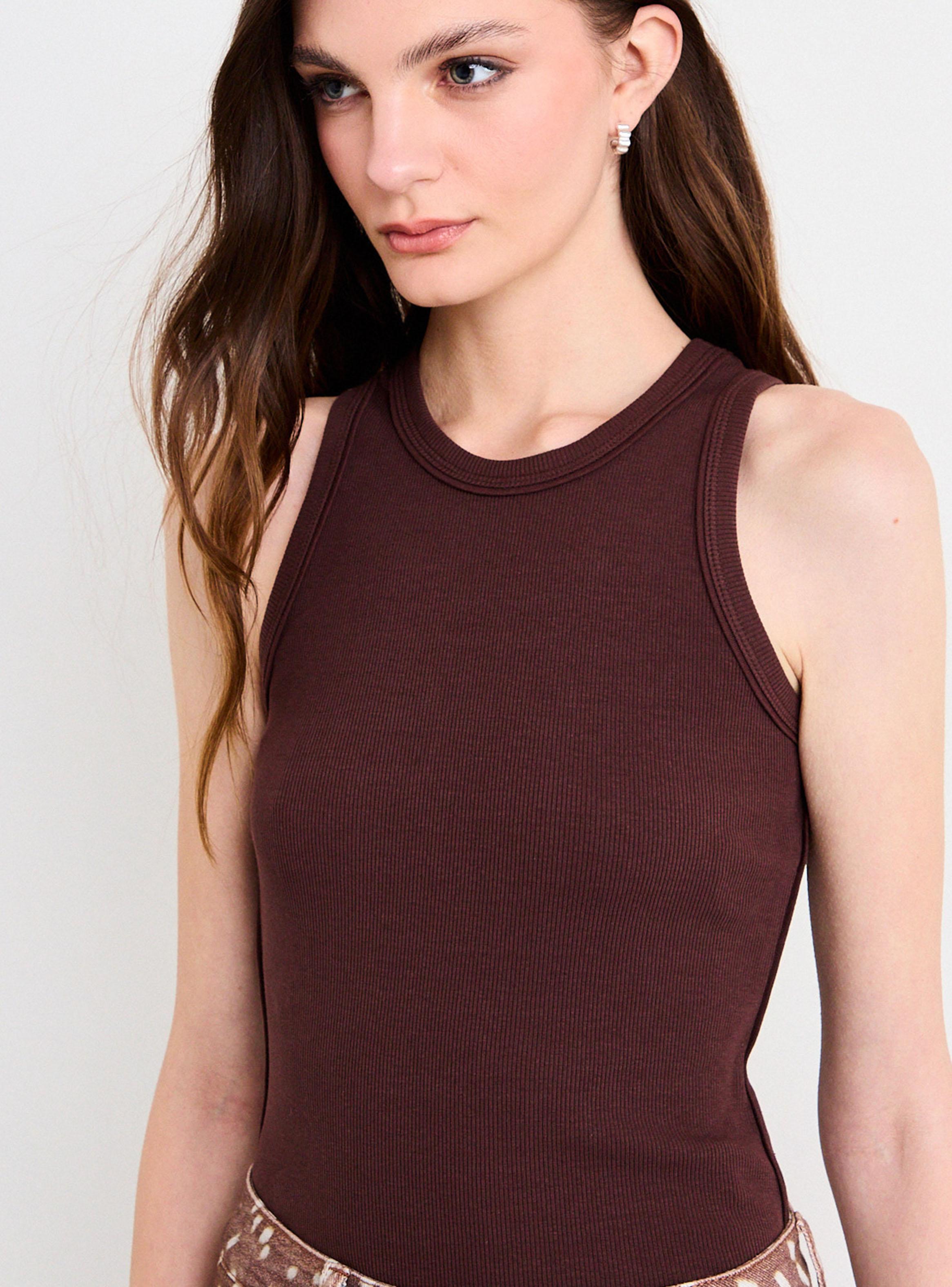 Polera Lisa Corte Halter-3