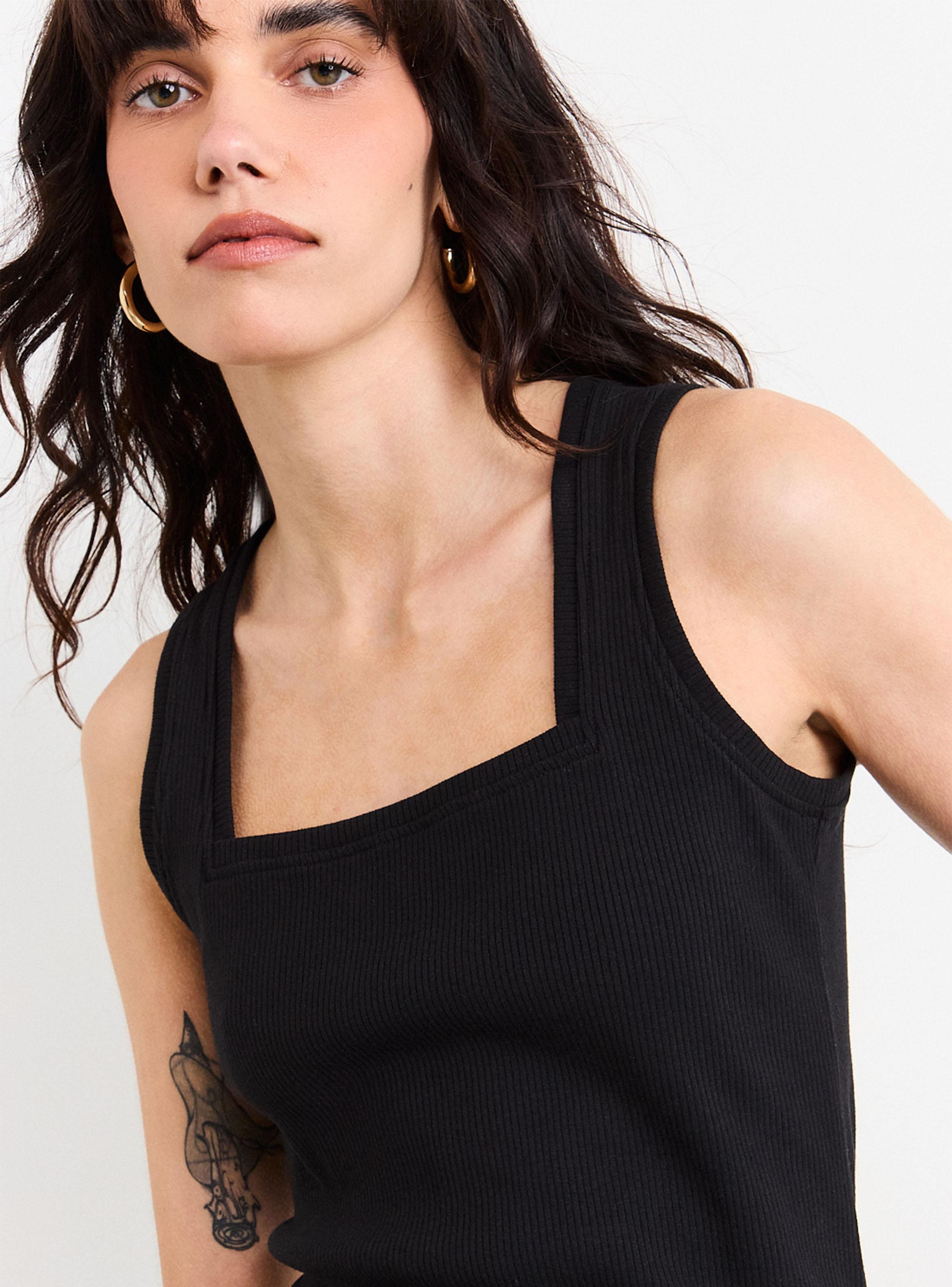 Polera Lisa Escote Cuadrado Regular-3