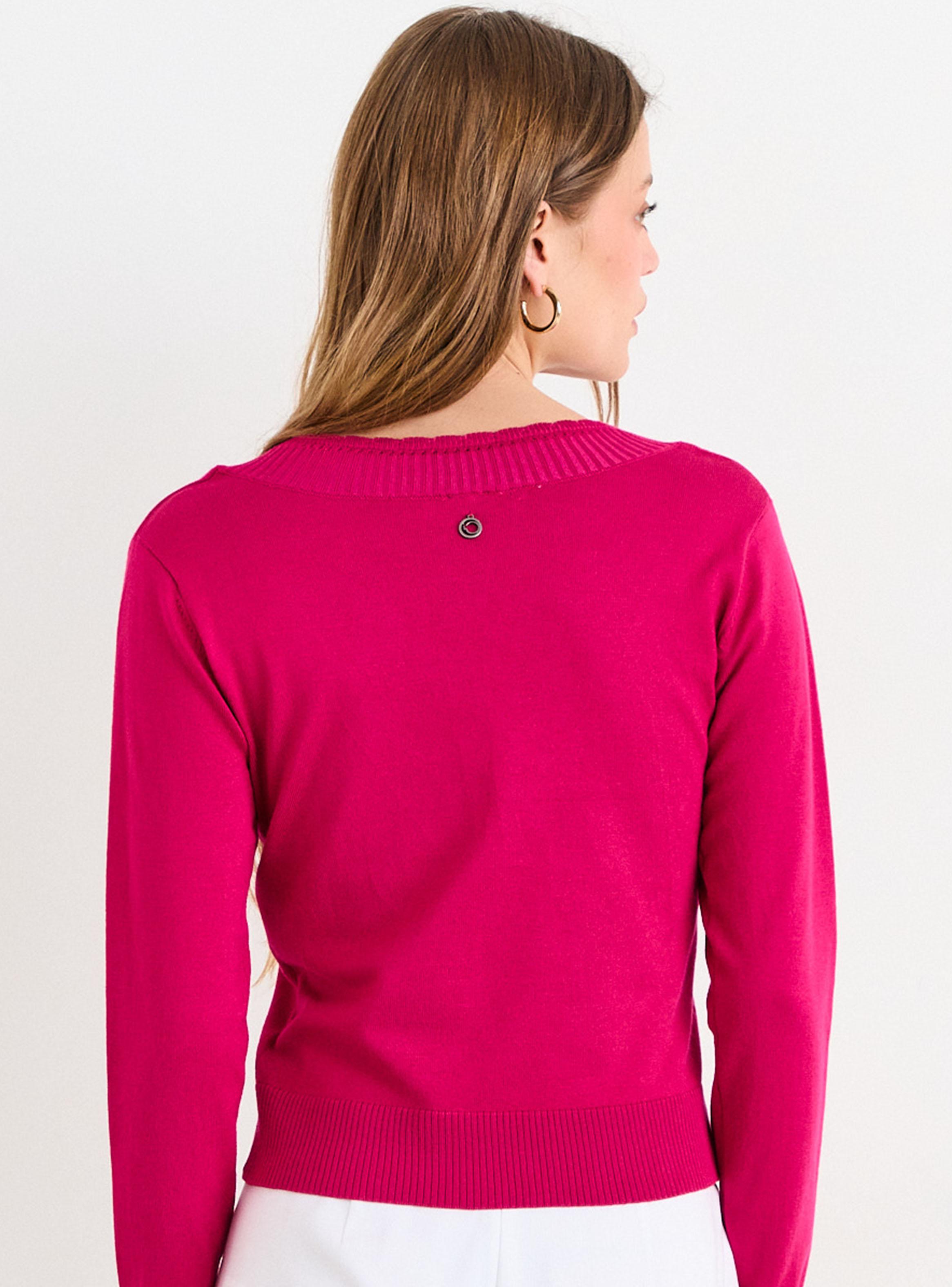 Sweater Liso Cuello V Regular-1