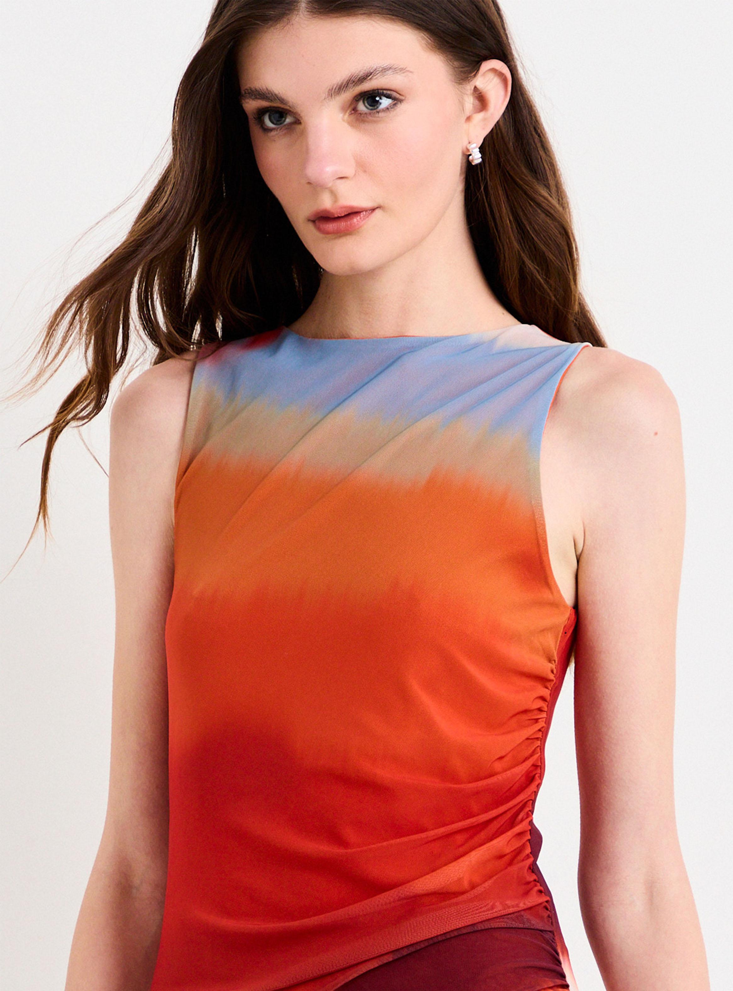Vestido Fantasía Midi sin Mangas-3
