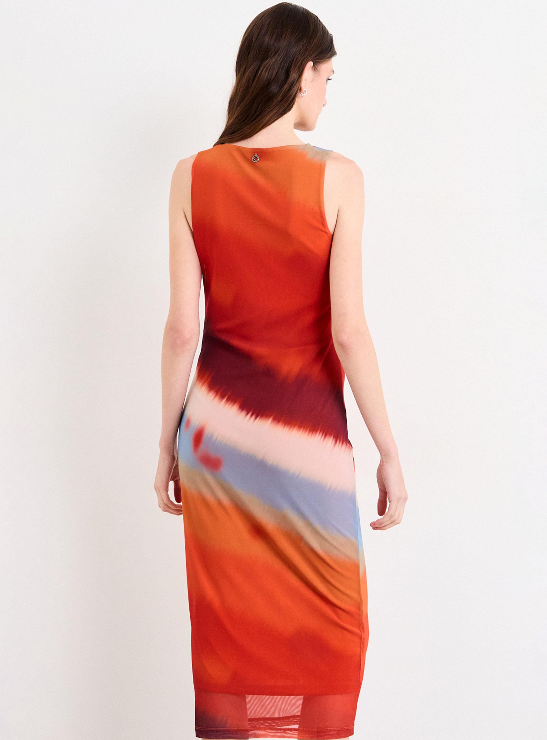 Vestido Fantasía Midi sin Mangas-1
