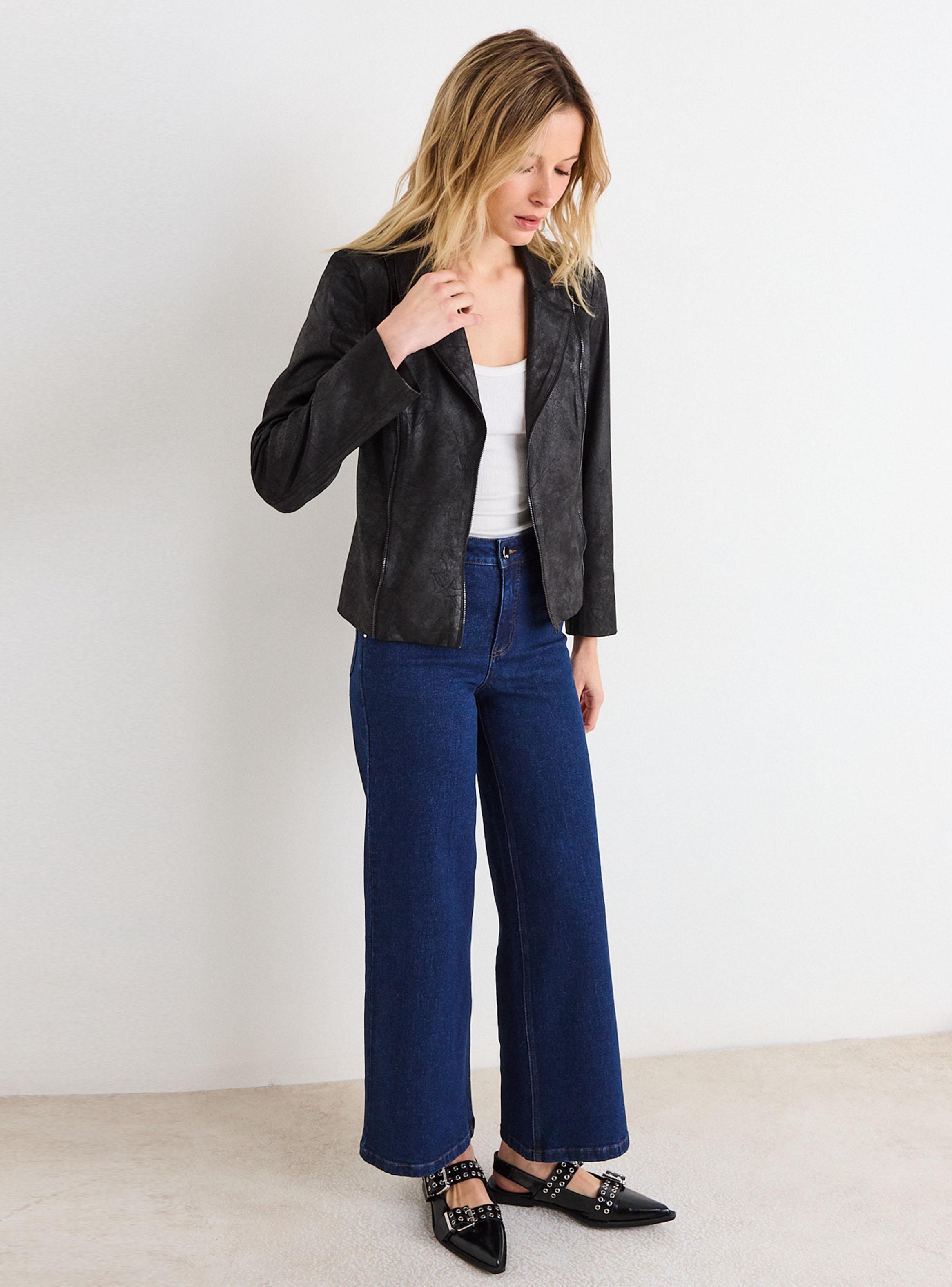 Chaqueta Suede con Cierre-4