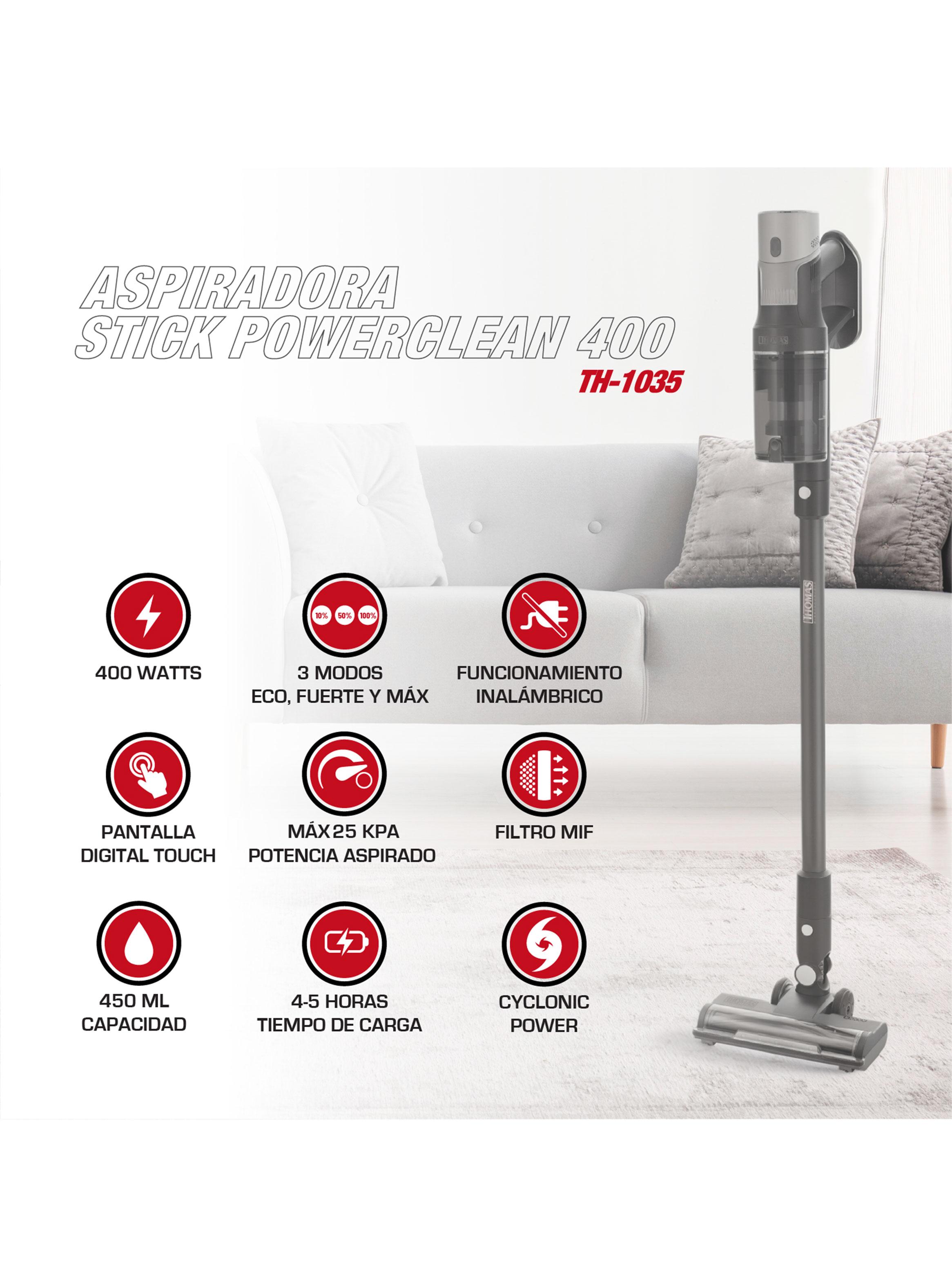 Aspiradora Vertical Stick PowerClean 400W TH-1035-3
