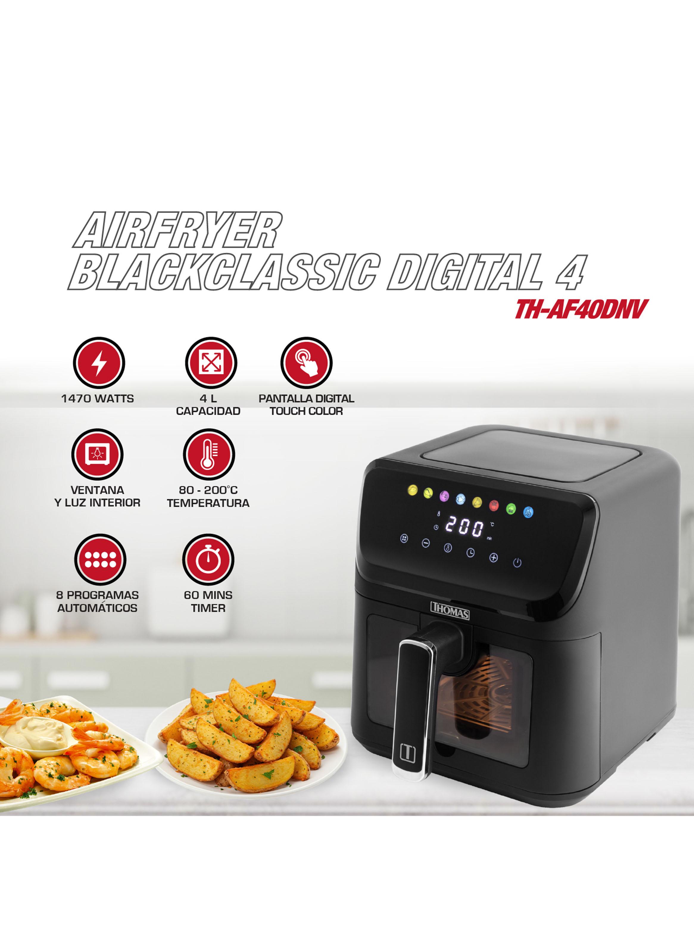 Freidora de Aire BlackClassic Digital 4 Litros TH-AF40DNV-2