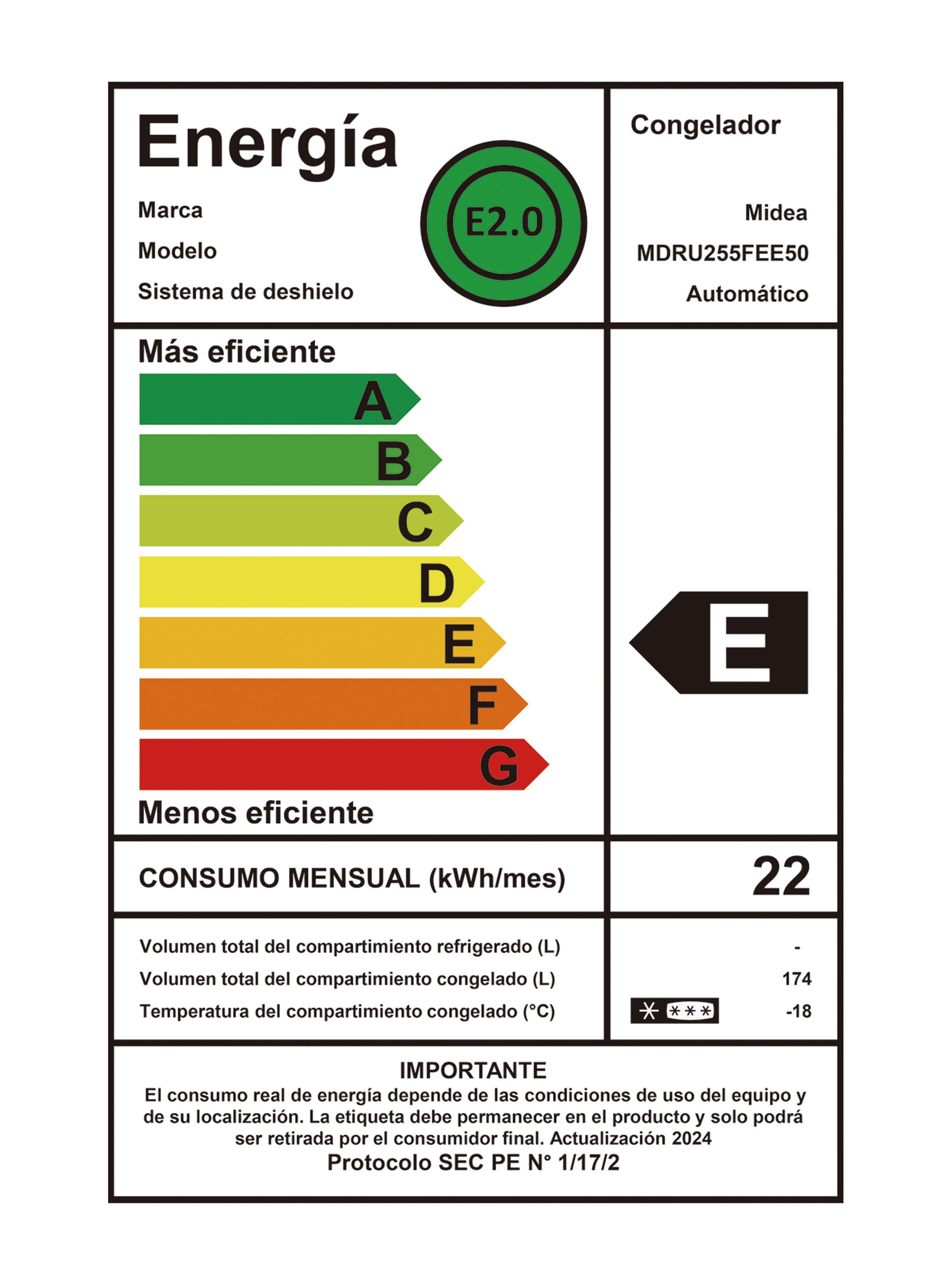 Freezer Vertical No Frost 174 Litros MDRU255FEE50-9