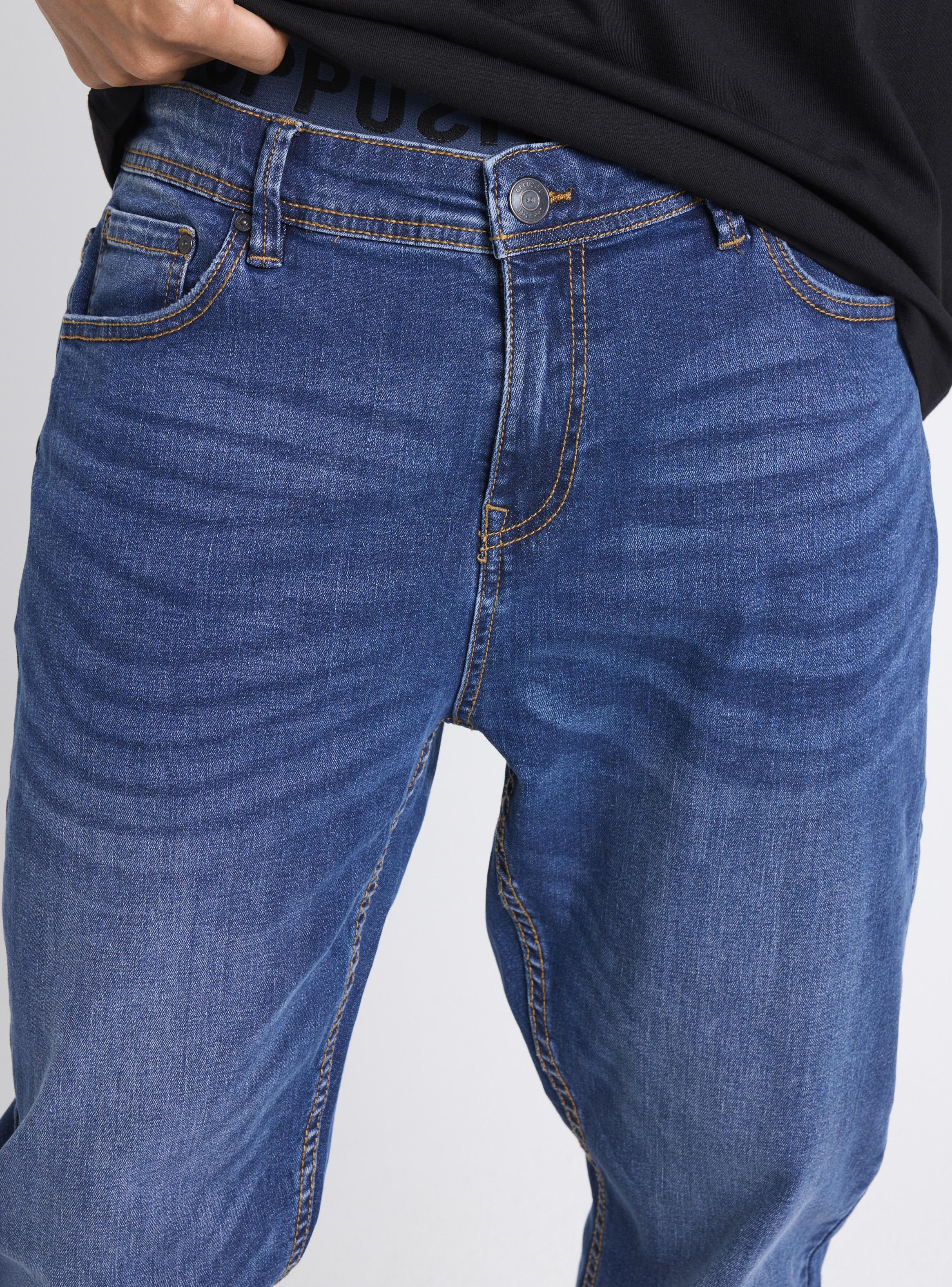 Jeans Tiro Medio Regular Fit Lavado-2