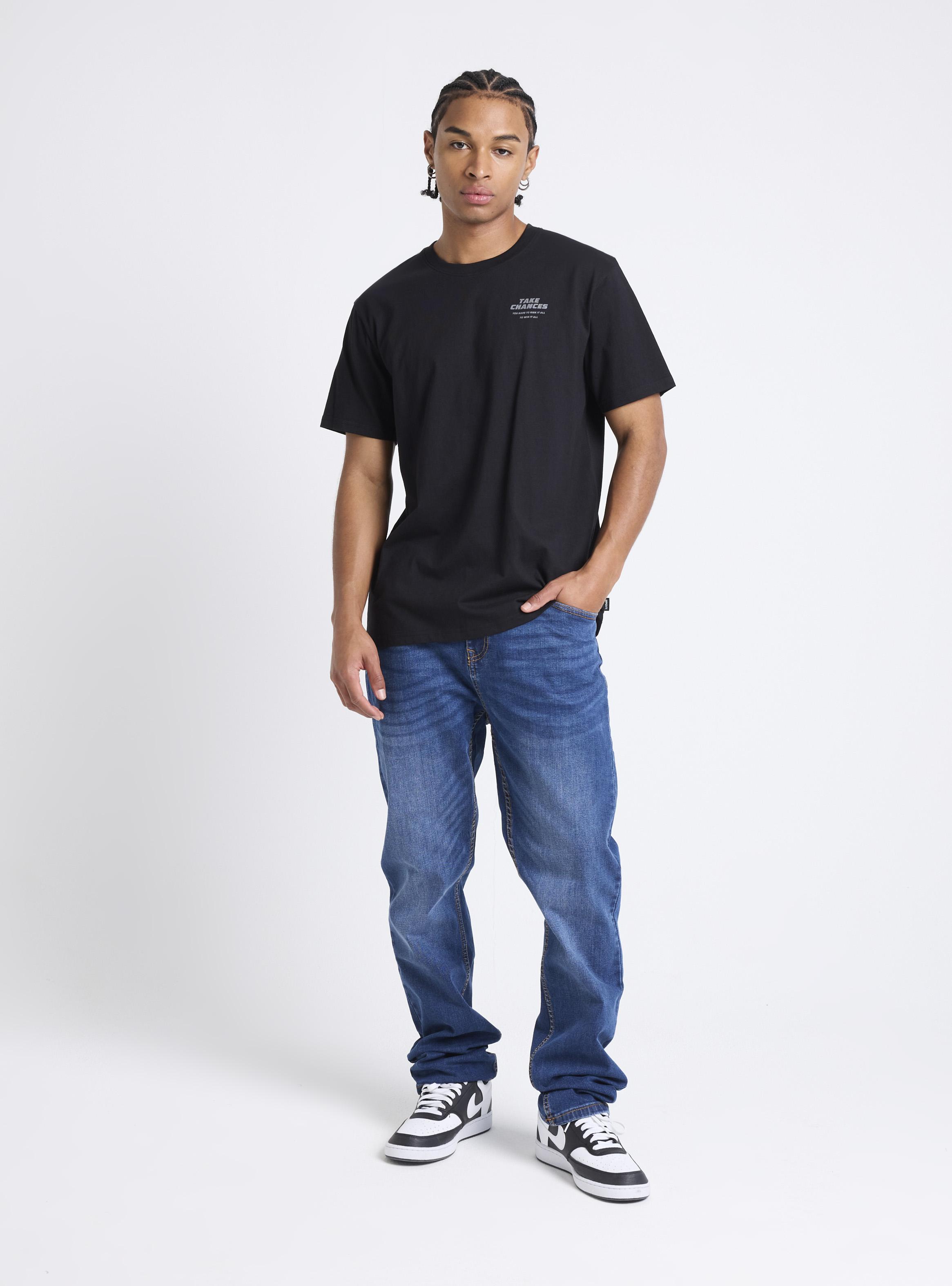 Jeans Tiro Medio Regular Fit Lavado-4
