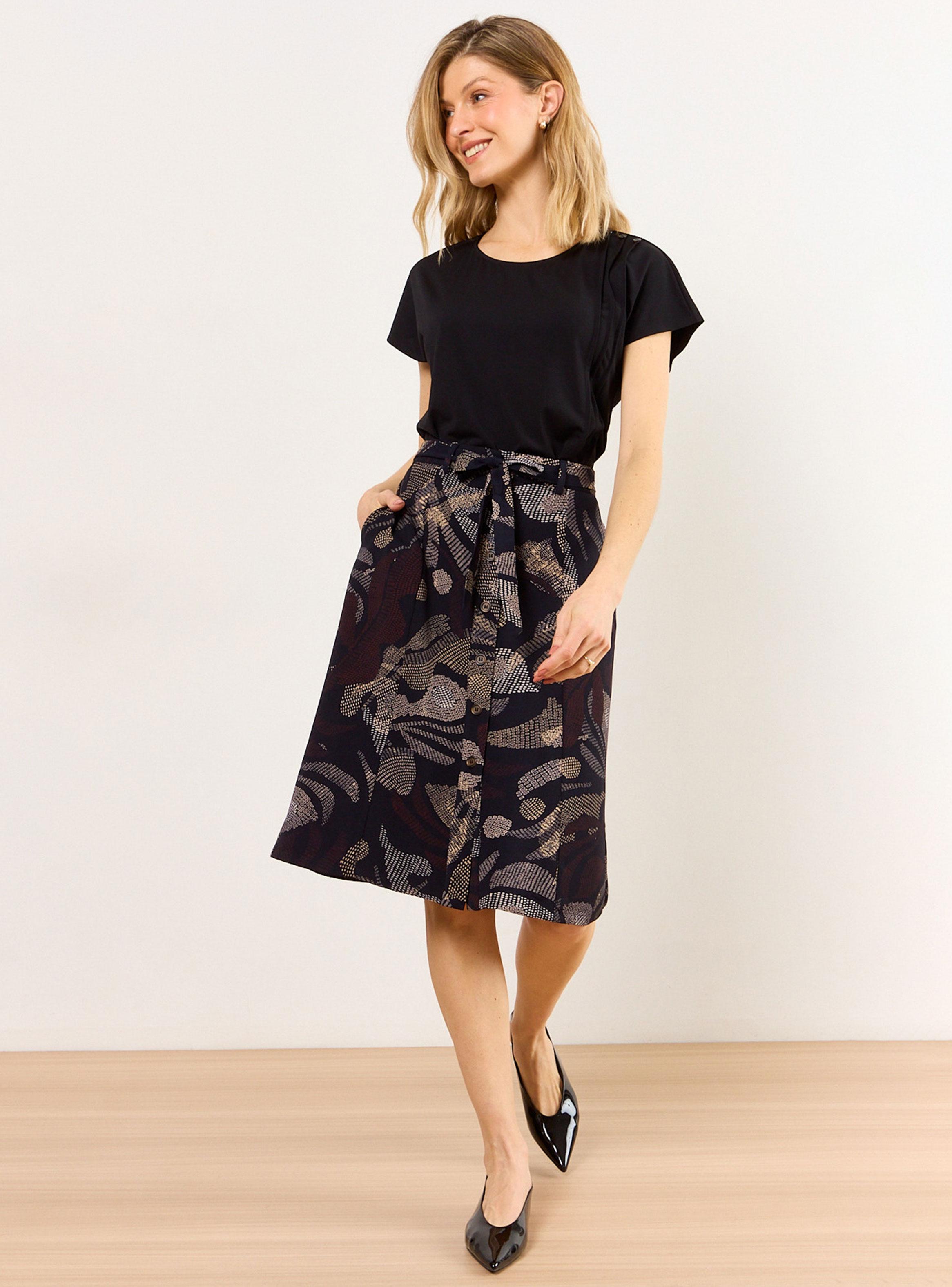 Falda Estampada Corte A-4