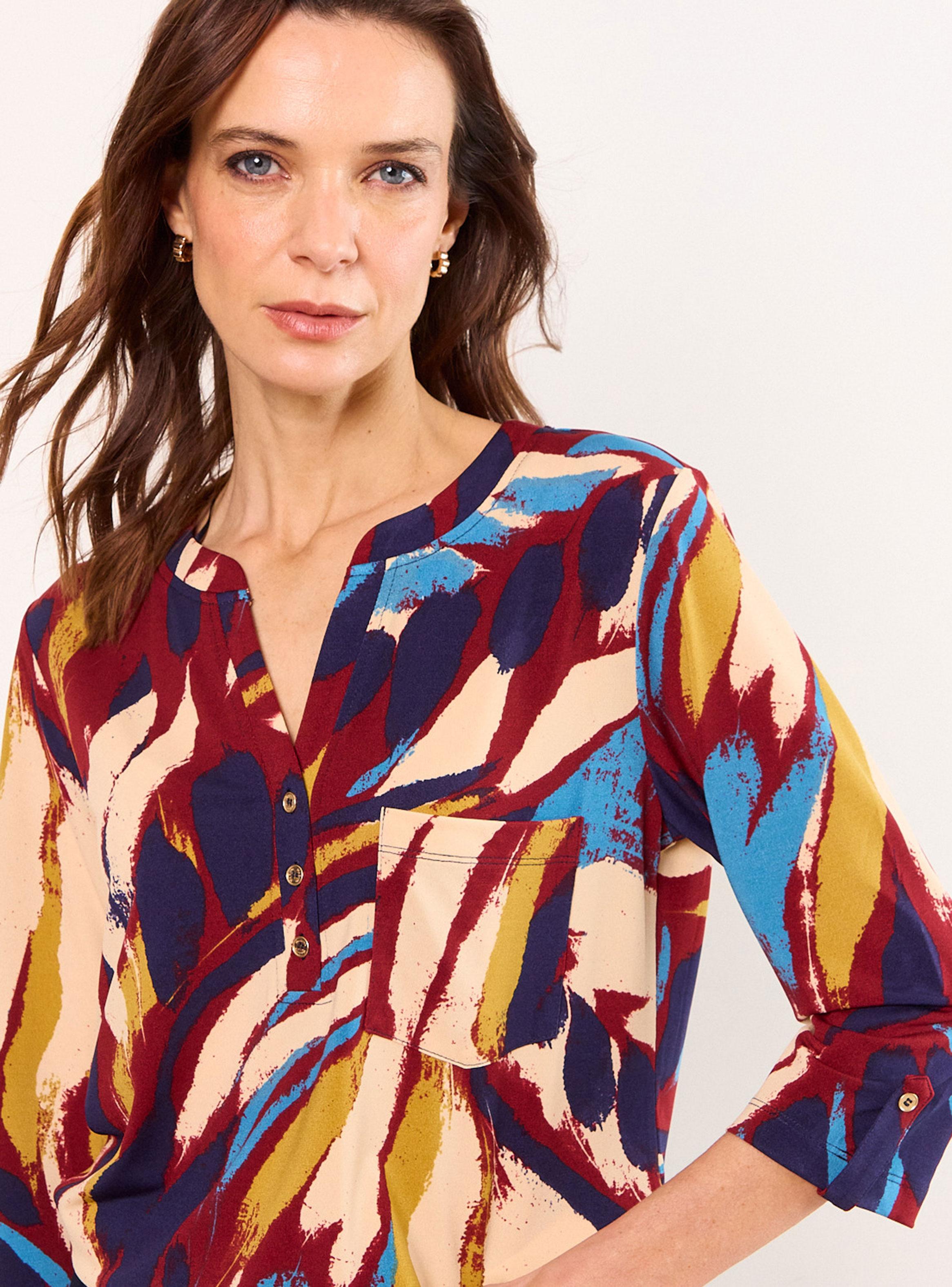 Polera Cuello Mao Estampada-3