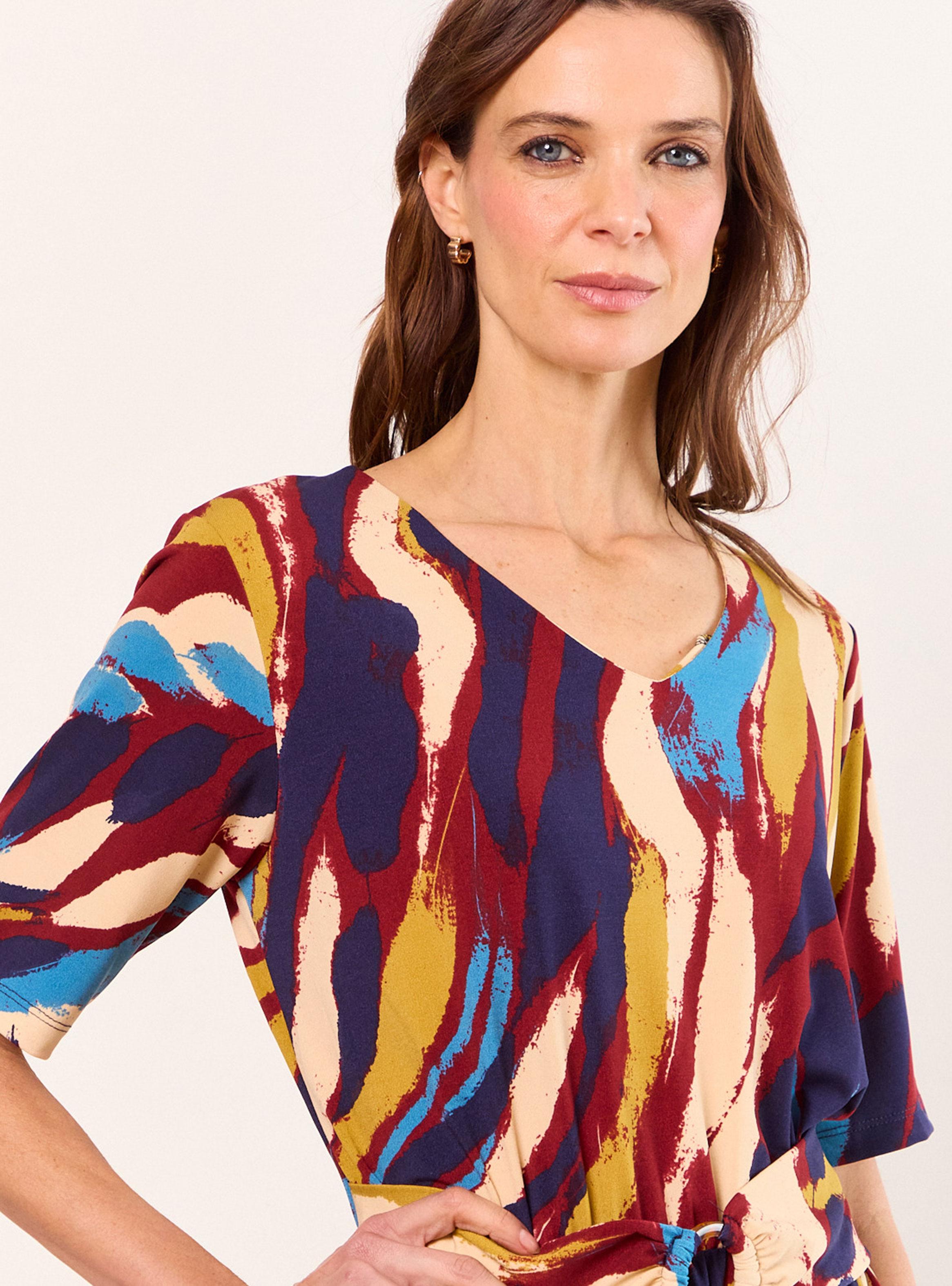 Vestido Estampado de Licra-4