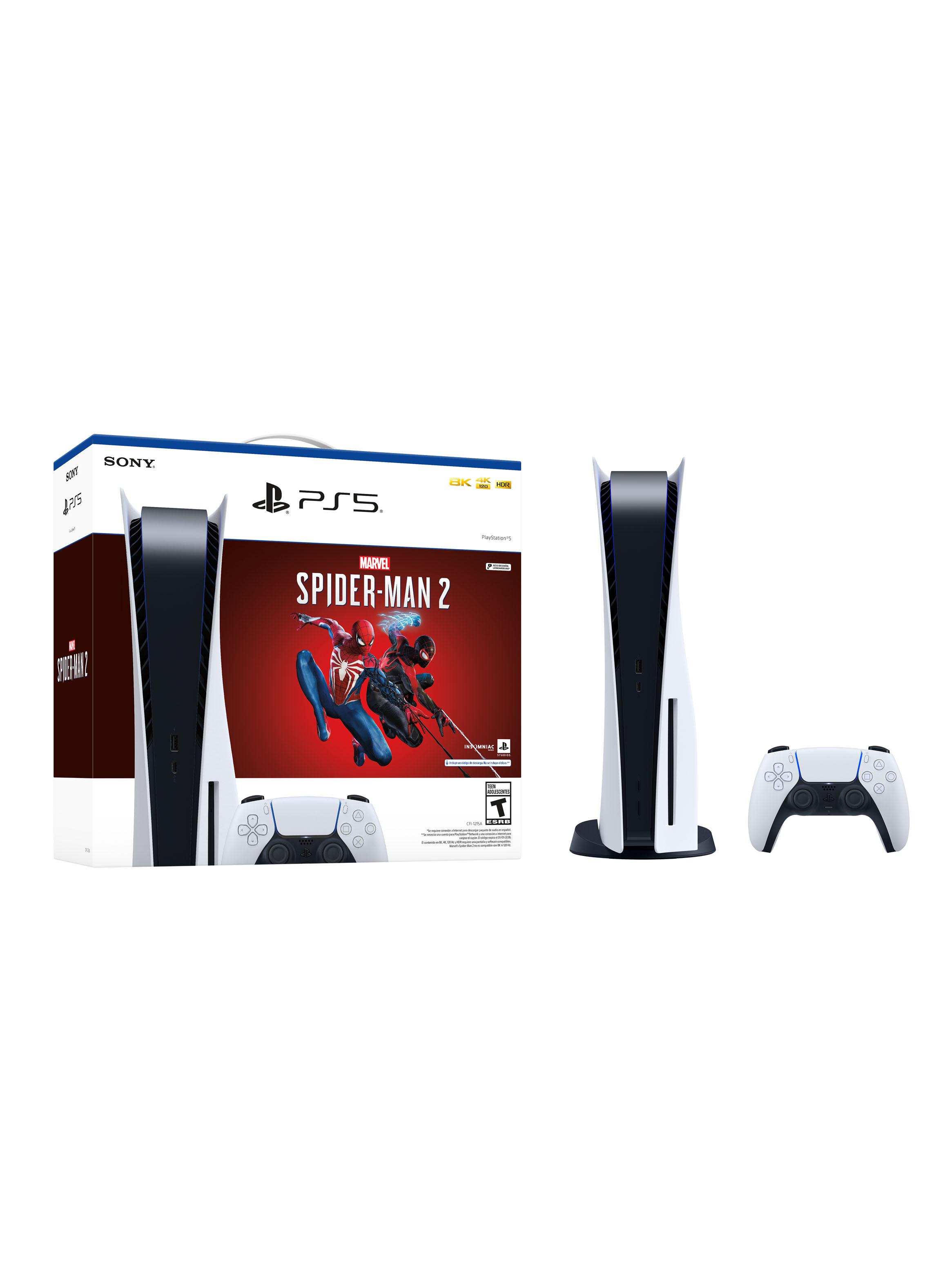 Consola PS5 + Paquete Marvel's Spider-Man 2-0