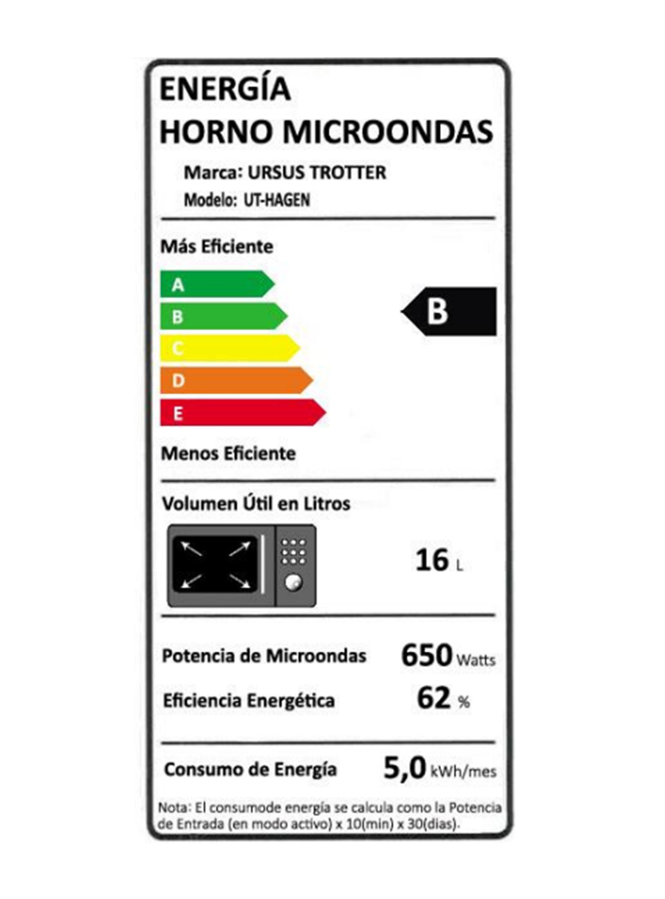 Microondas Manual 16 Litros UT-HAGEN-B-6
