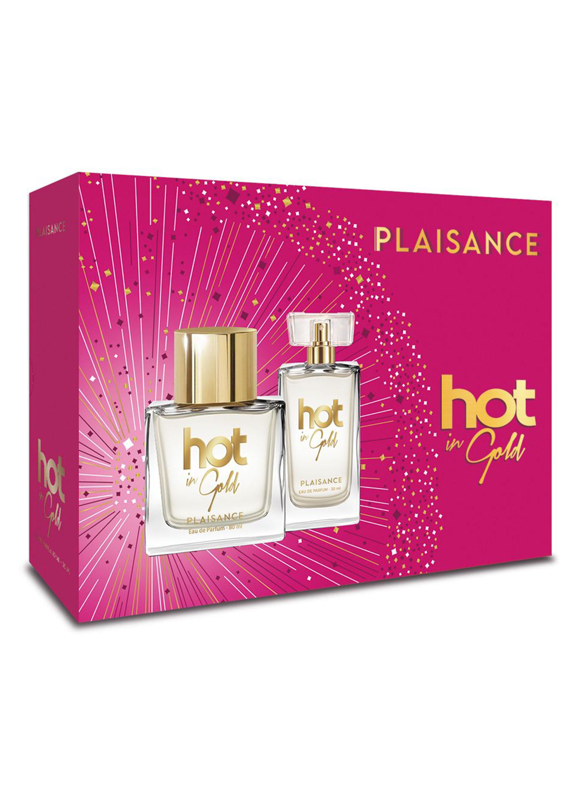 Set Perfume Hot in Gold EDP Mujer 80 ml + Miniatura 30 ml-1