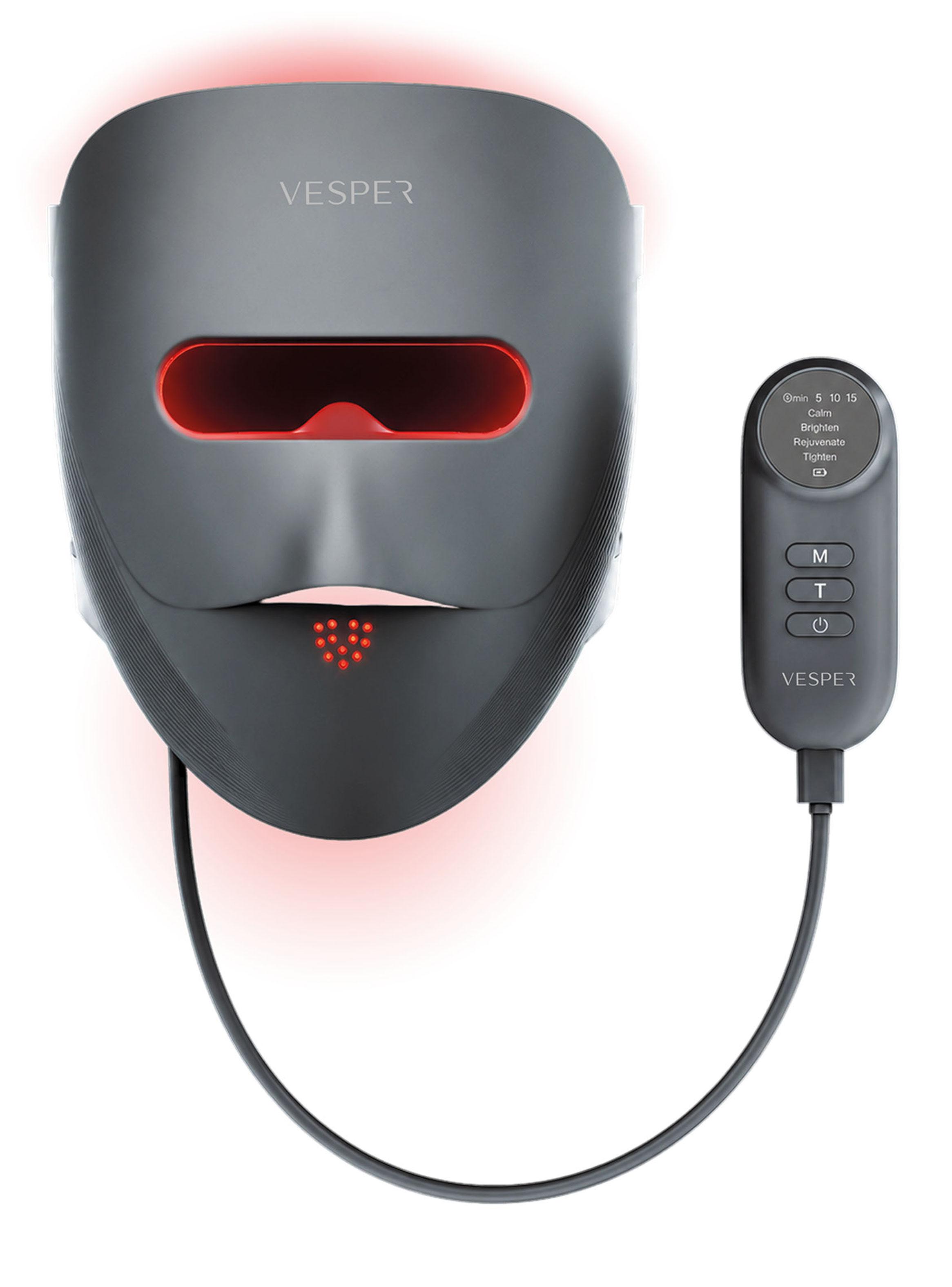 Máscara Facial 3D de Fotones Led Gris-0