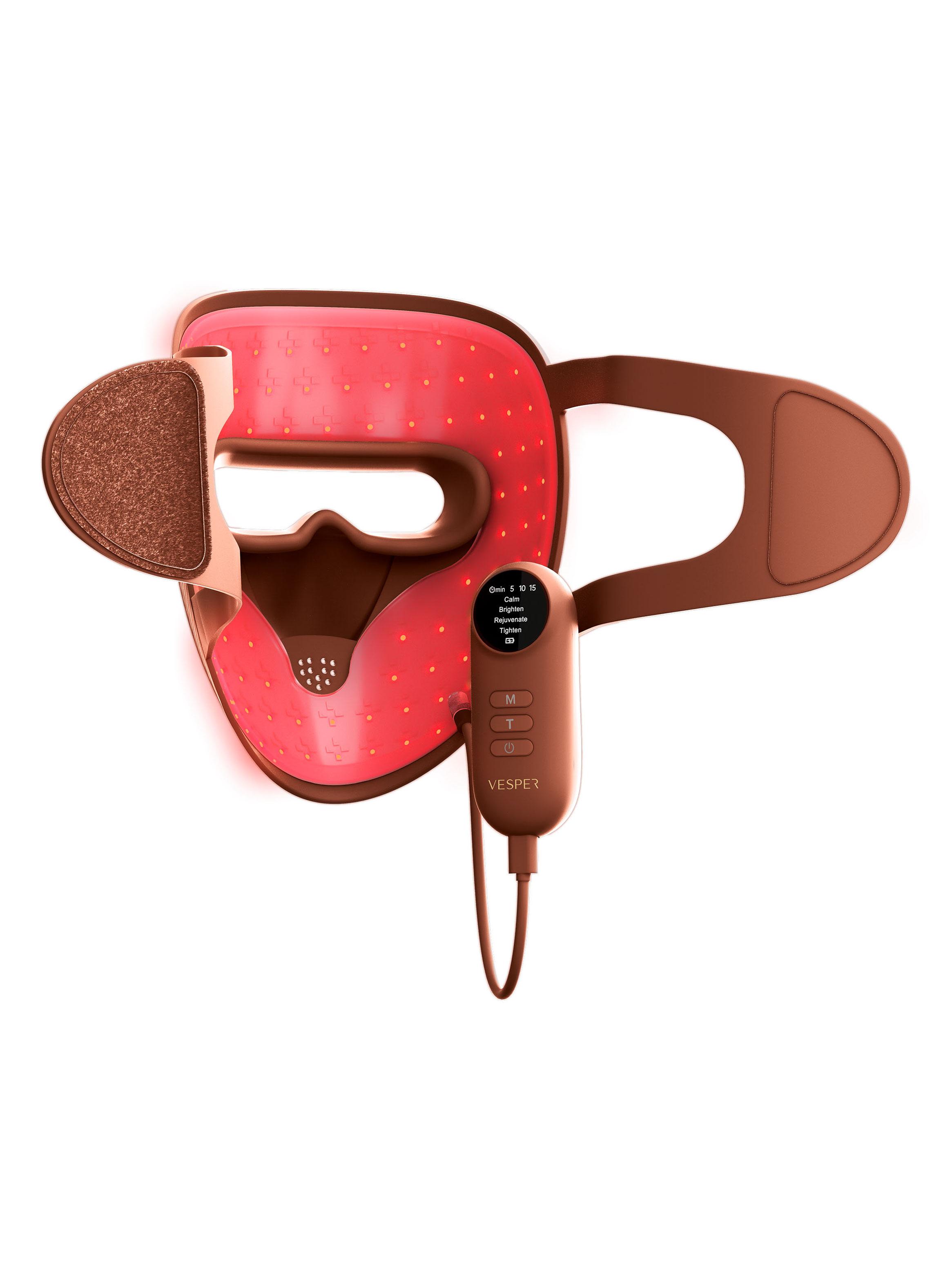 Máscara Facial 3D de Fotones Led Café-1
