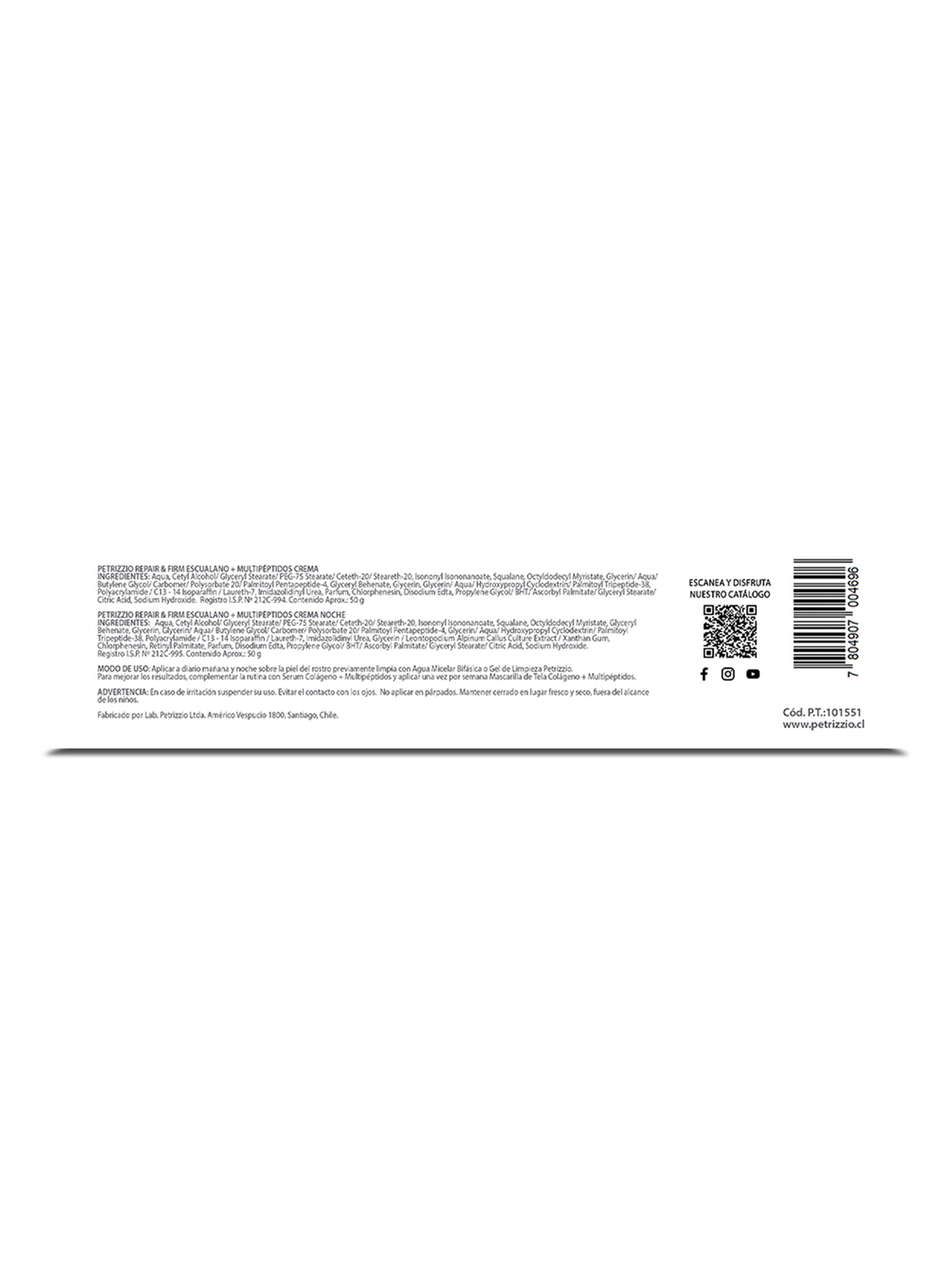 Set Crema Antiedad Día y Noche Escualano + Multipéptidos + Masajeador Facial-3
