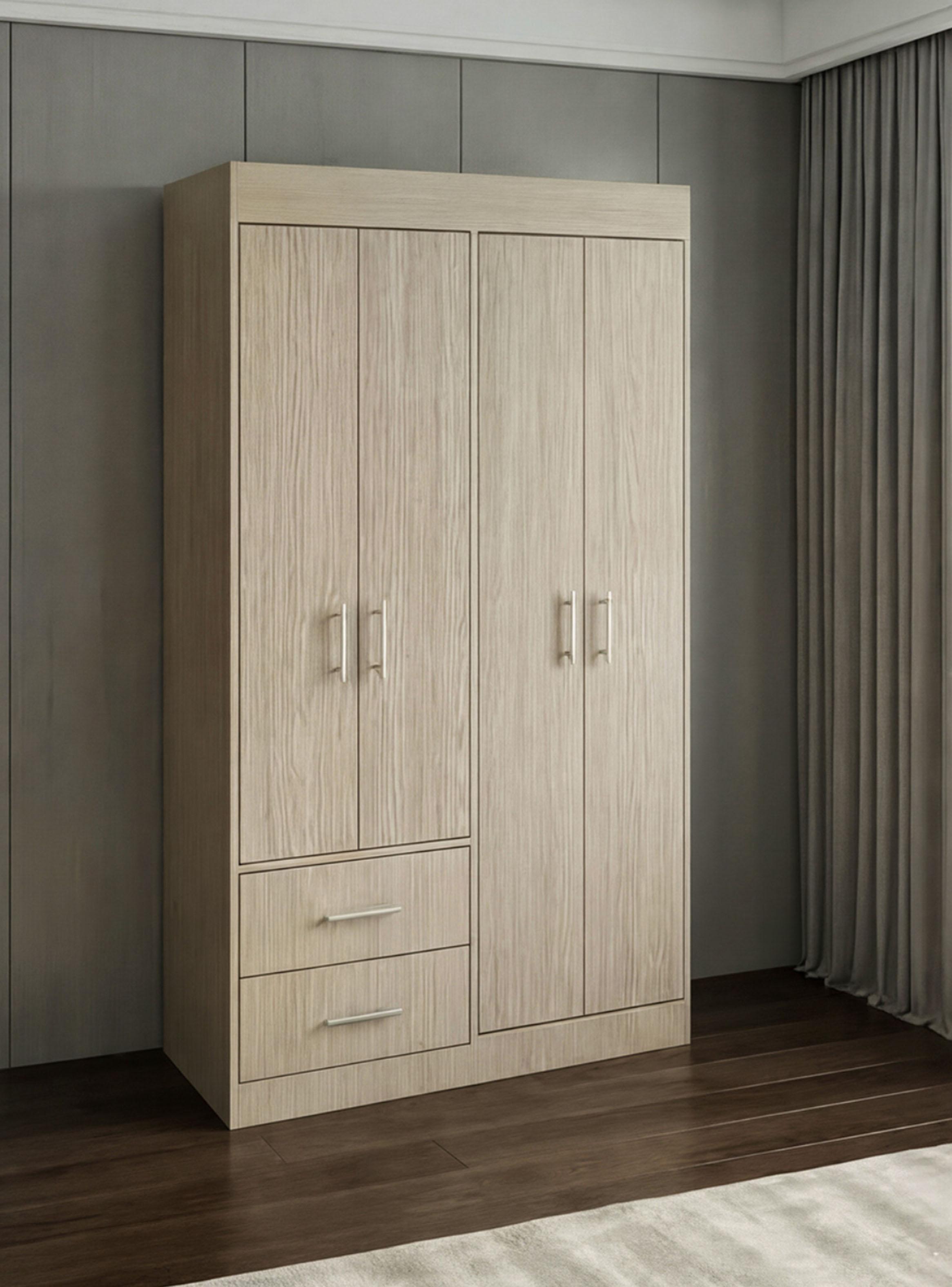 Closet 4 Puertas 2 Cajones Houston Cartagena Wengue-4
