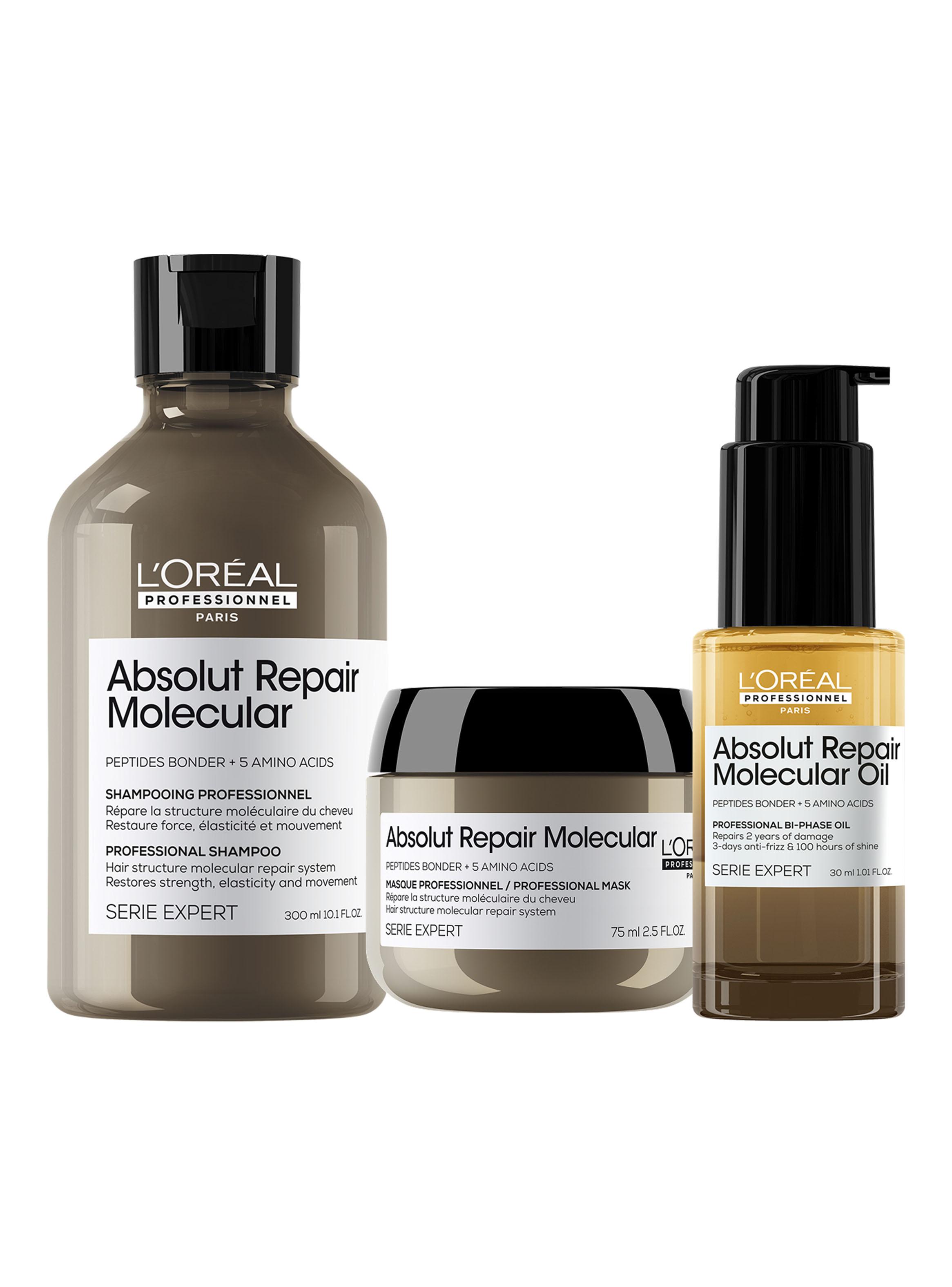 Set Shampoo 300 ml + Mini Msk 75 ml + Aceite Absolut Repair Molecular 30 ml-0