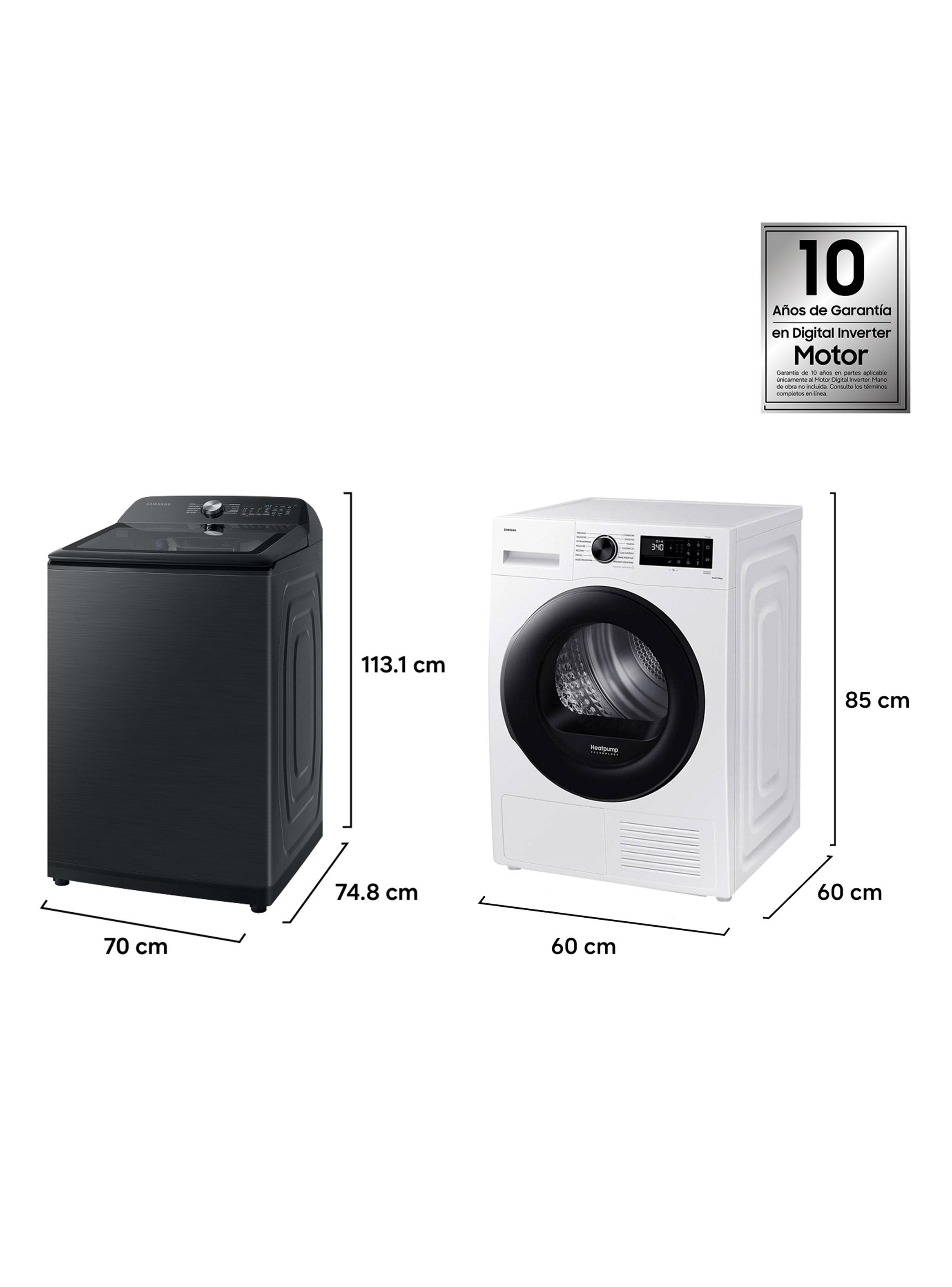 Lavadora Carga Superior 22 kg + Secadora Bomba de Calor 9 kg-1