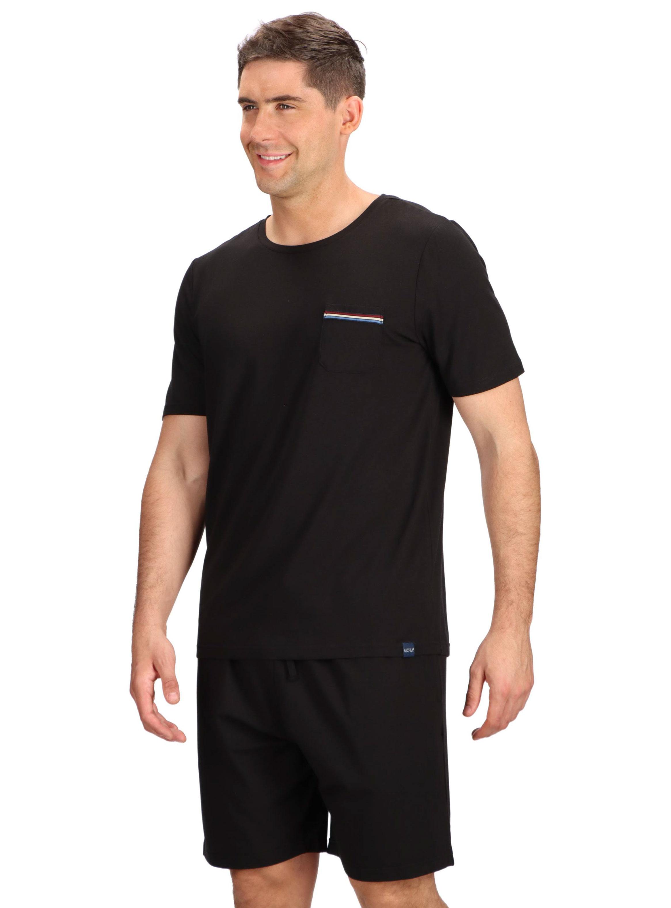 Pijama Corto Bambu con Bolsillos 2 Piezas-2