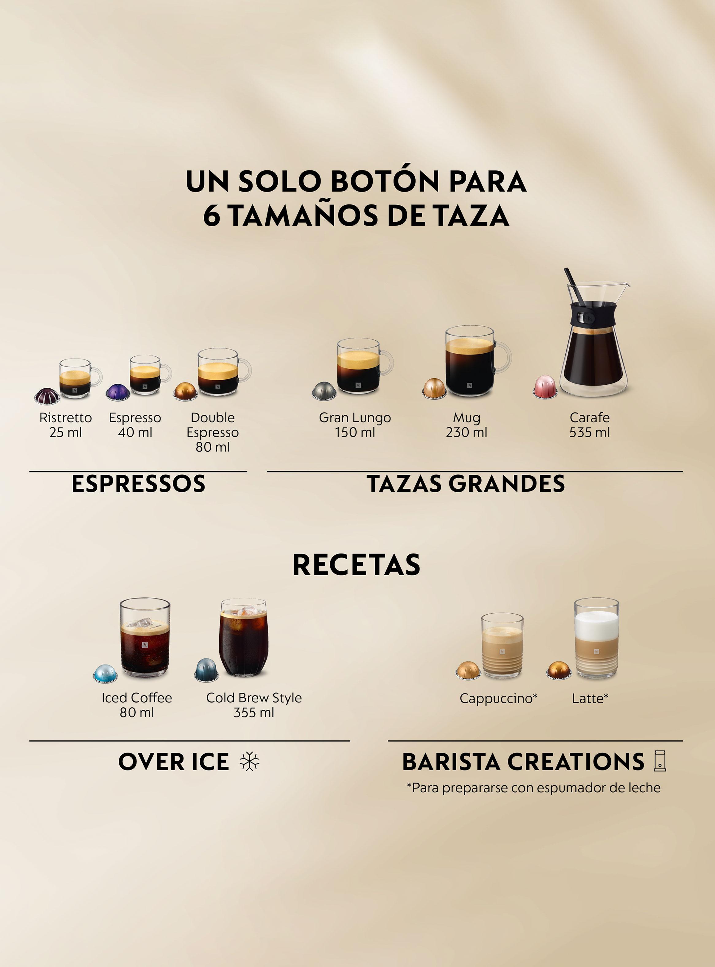 Cafetera de Cápsulas Vertuo UP con Espumador de Leche-9