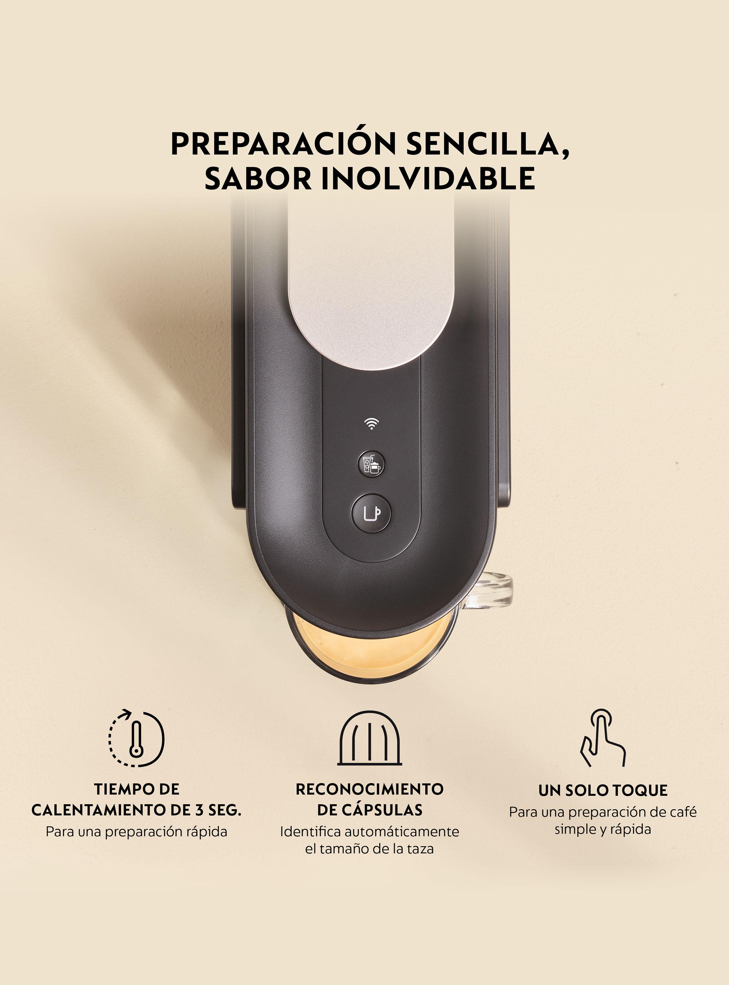 Cafetera de Cápsulas Vertuo UP con Espumador de Leche-6