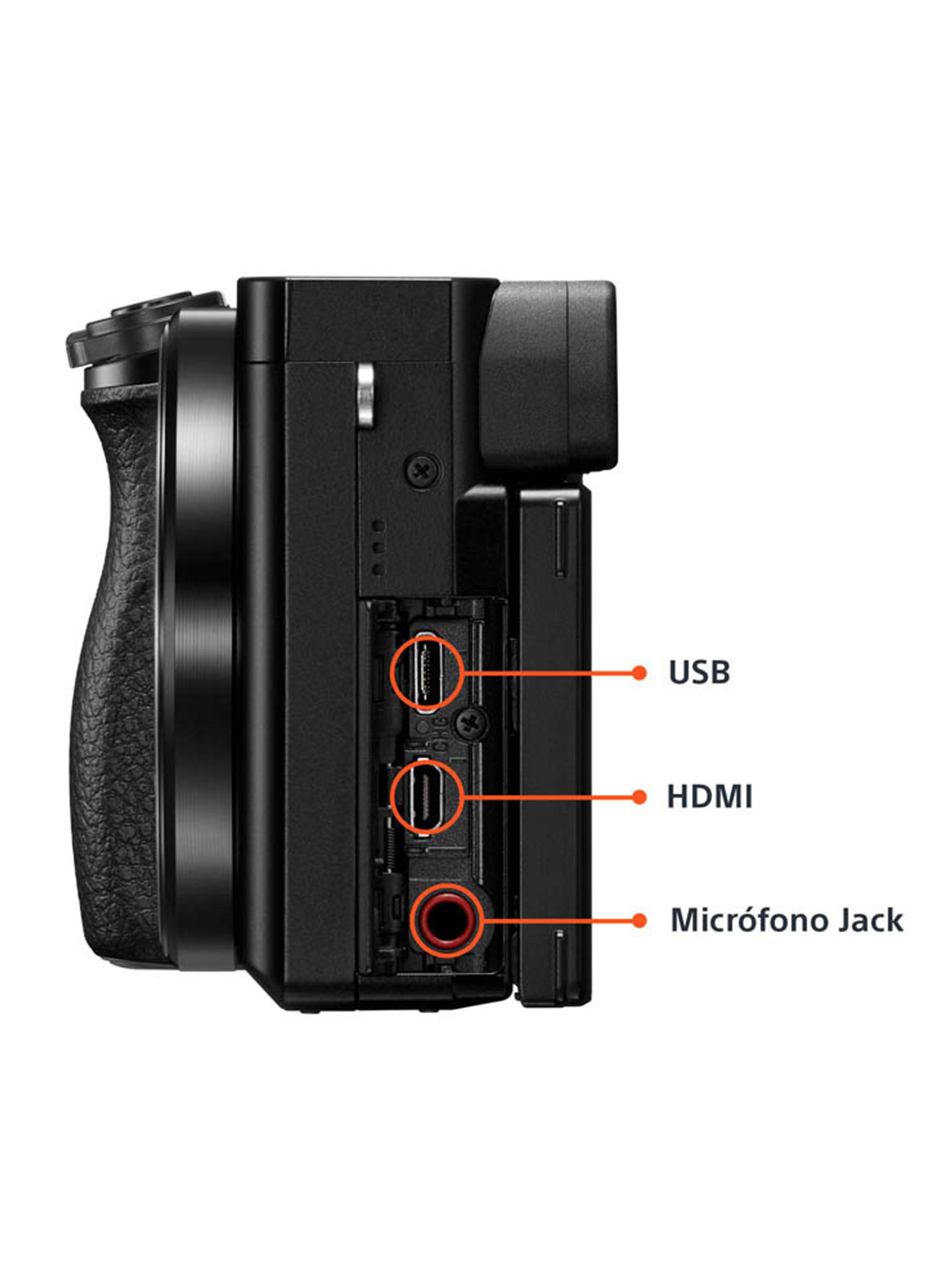 Cámara Profesional Digital Mirrorless APS-C ILCE-6100K + Lente SELP16502-4