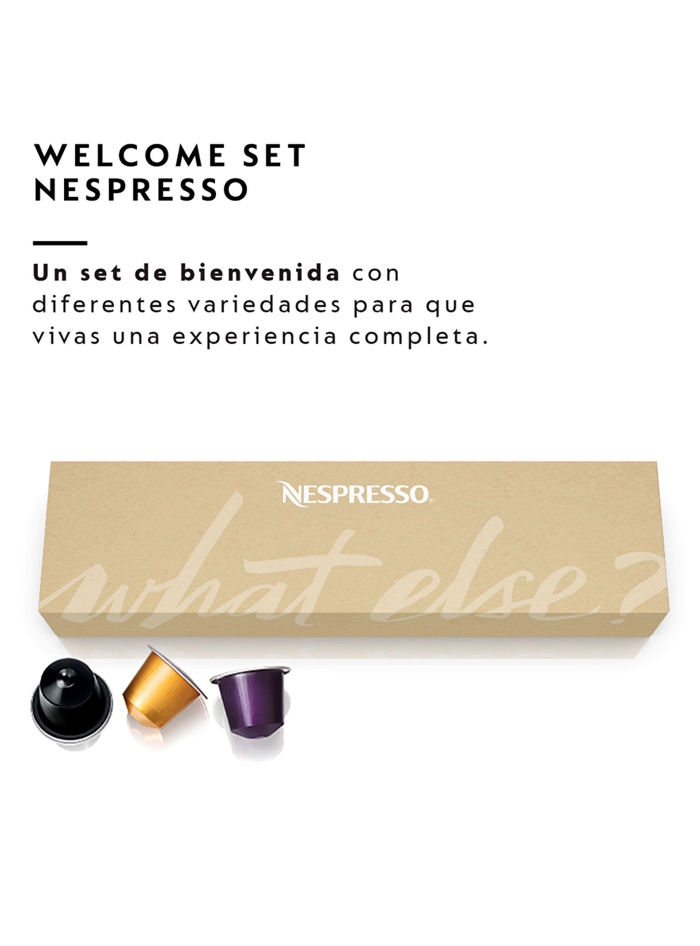 Cafetera de Cápsulas Essenza Mini Blanca + Espumador de Leche Aeroccino 3-6