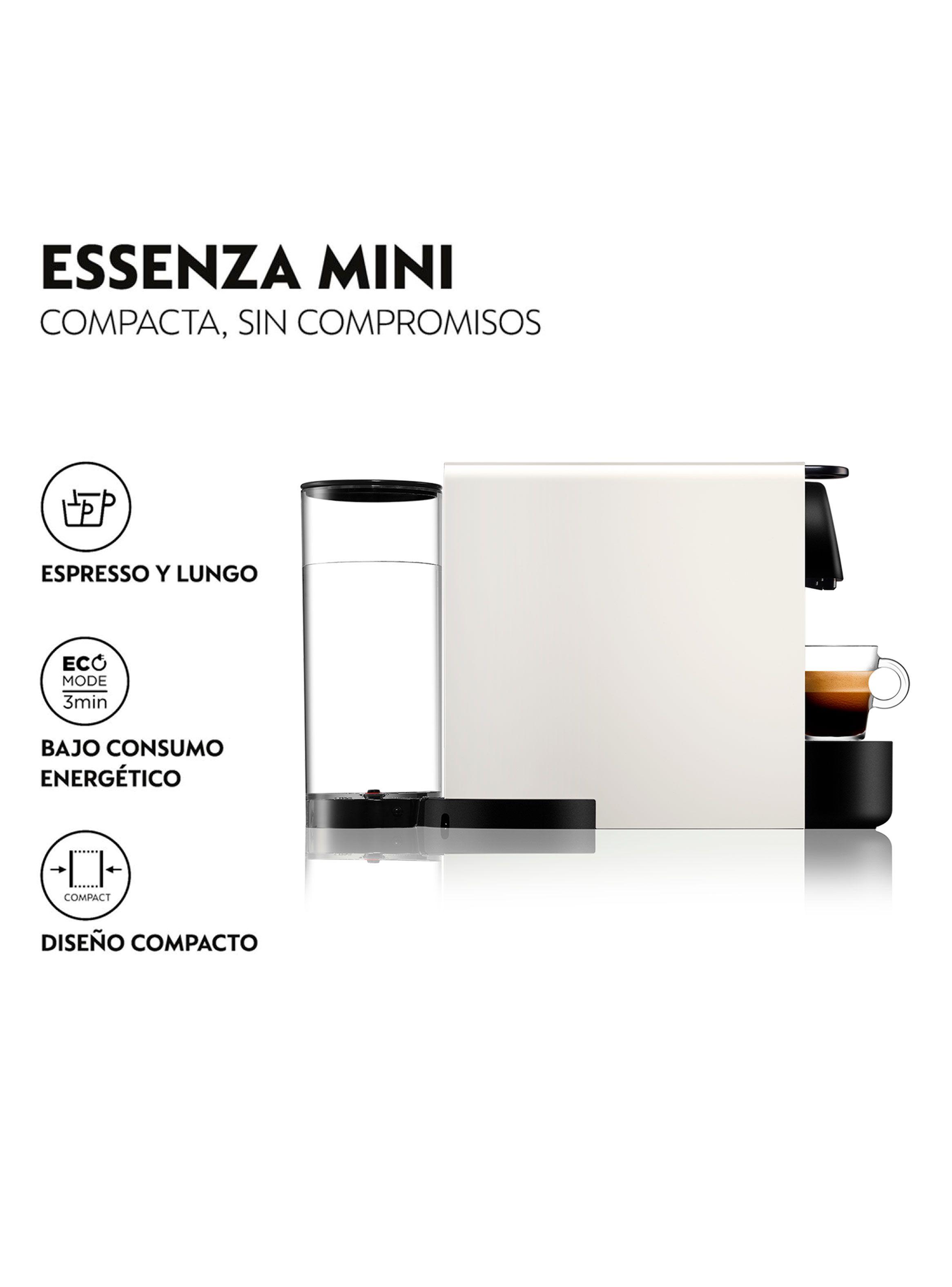 Cafetera de Cápsulas Essenza Mini Blanca + Espumador de Leche Aeroccino 3-5