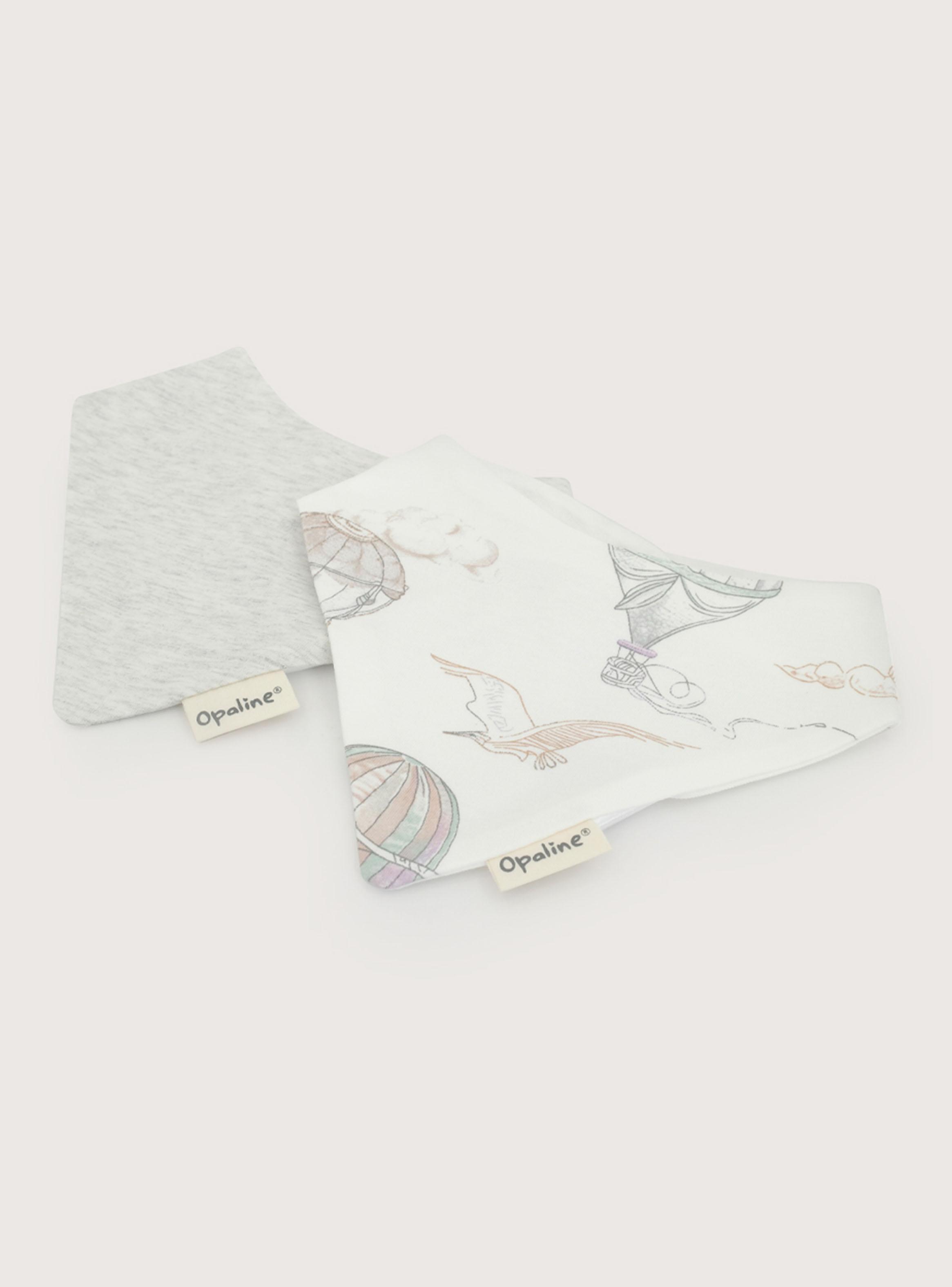 Babero Bandana Liso y Globo Aerostático para Niñas y Niños-0