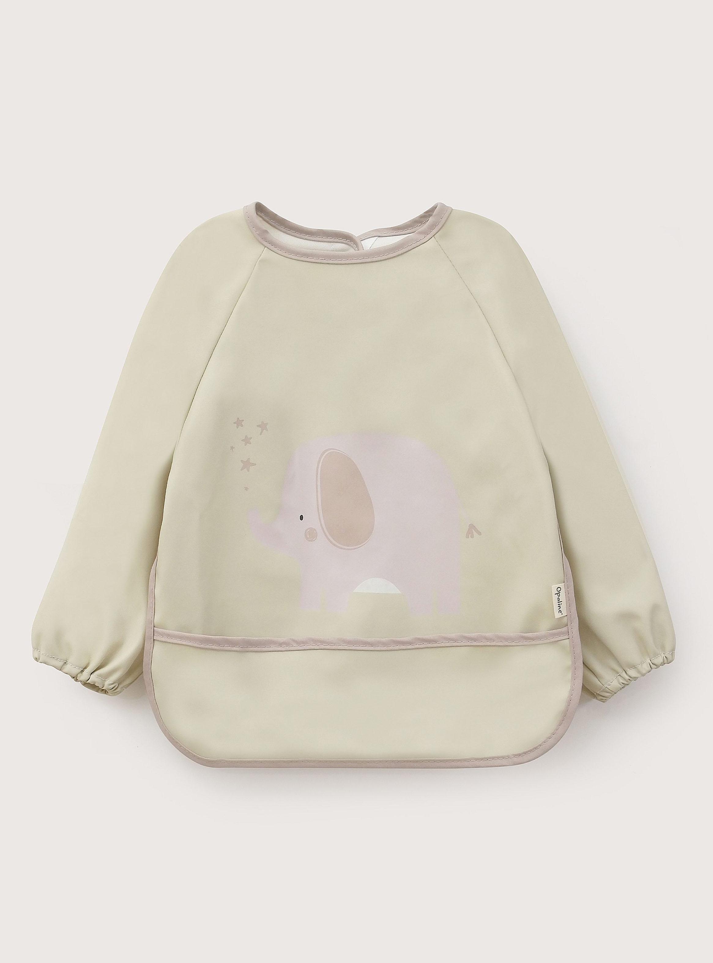 Babero con Mangas Elefante para Niñas y Niños-0
