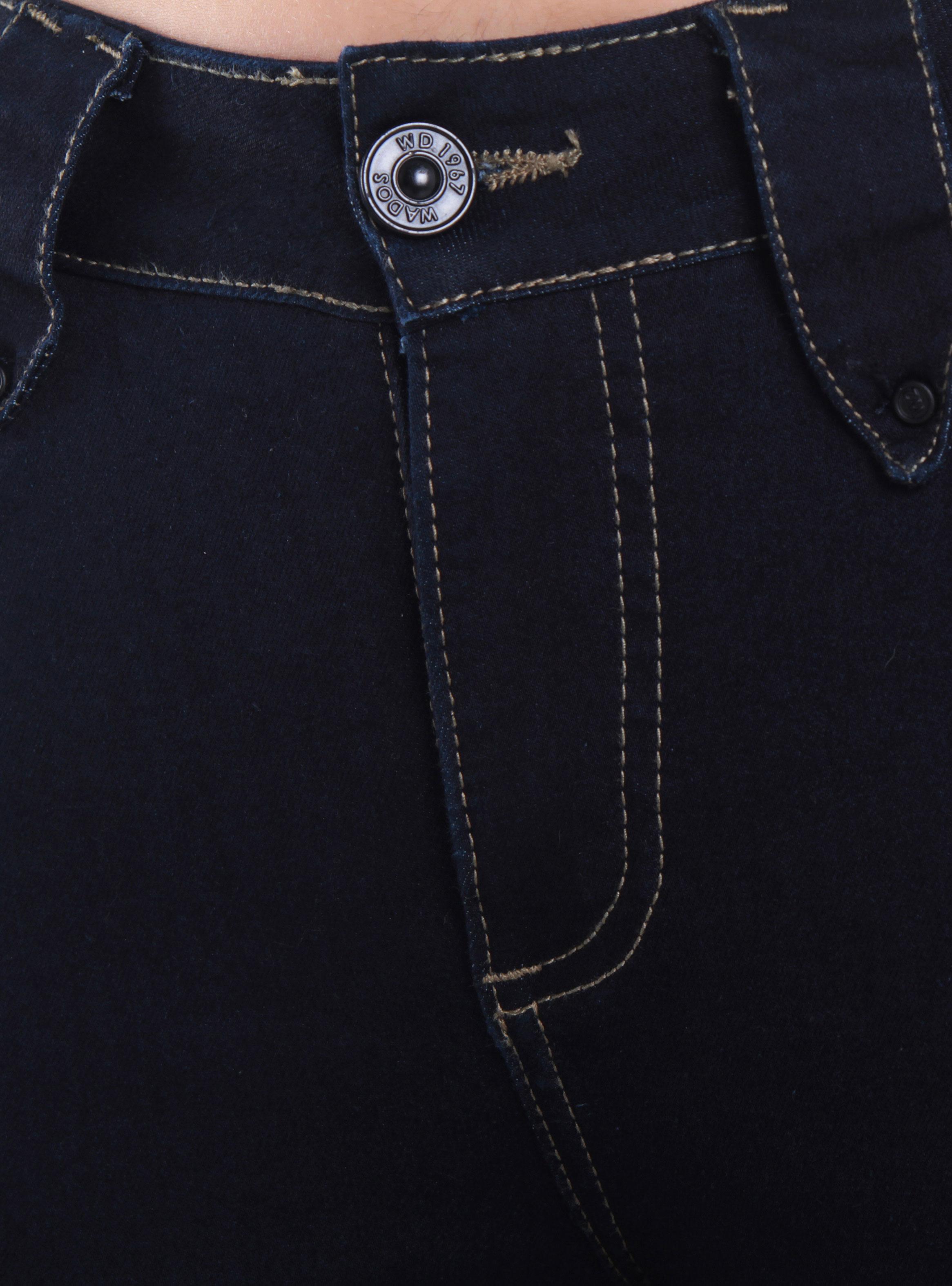 Jeans Flare de Tiro Alto con Pretina y Botón-2