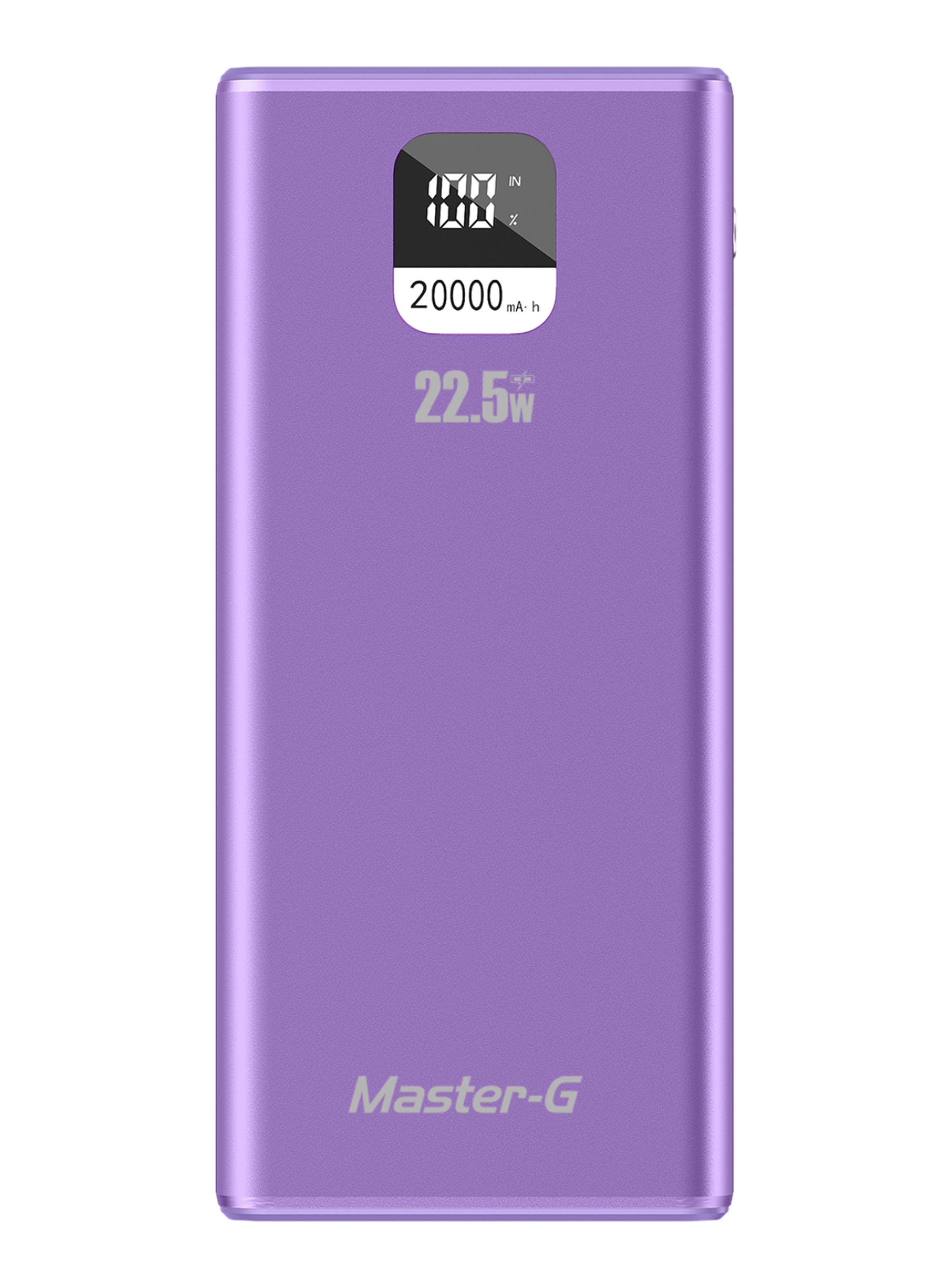 Batería Externa Power Bank 20.000 mAh 22.5W UCP20MPD Morado-0
