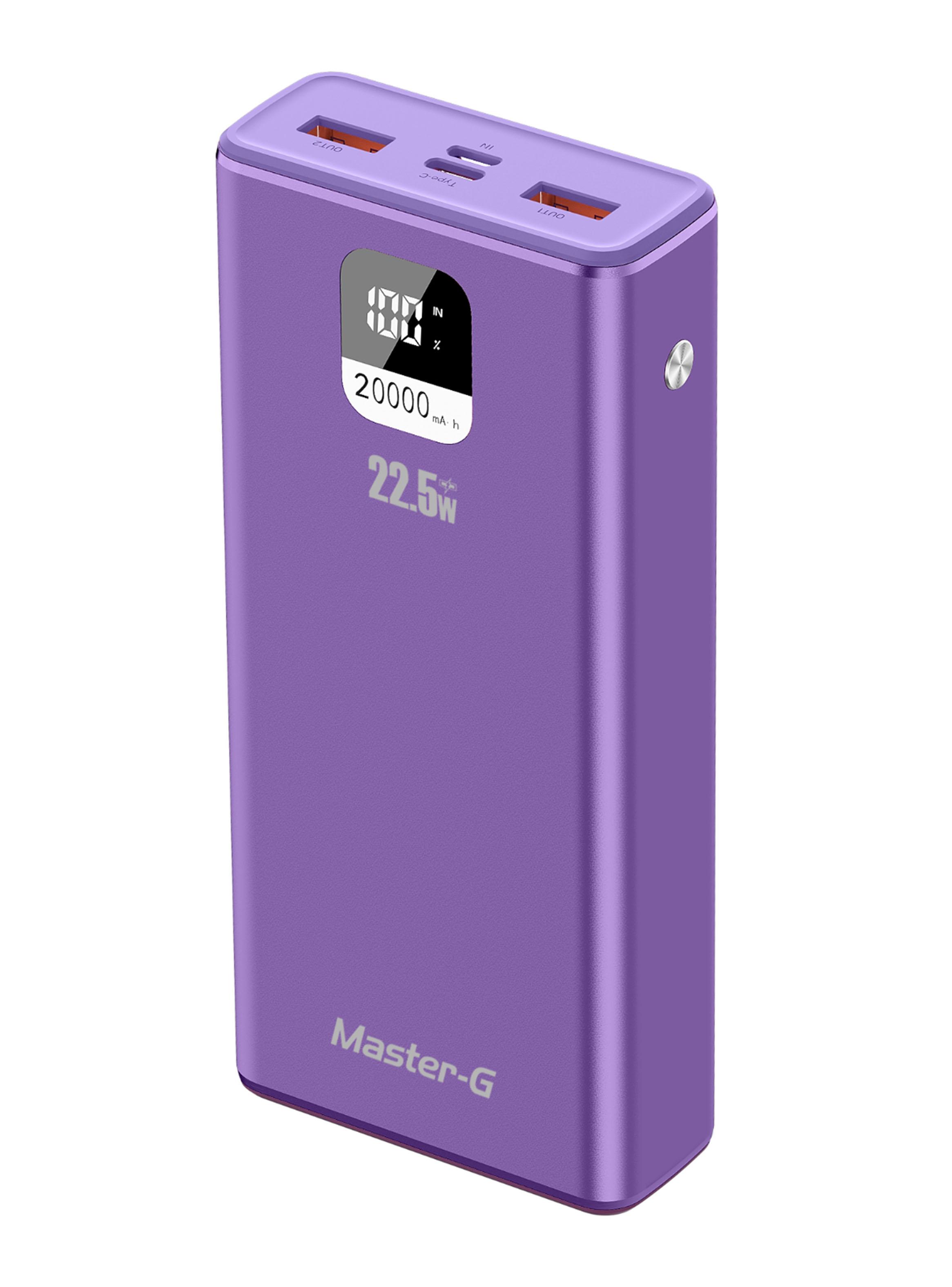 Batería Externa Power Bank 20.000 mAh 22.5W UCP20MPD Morado-1