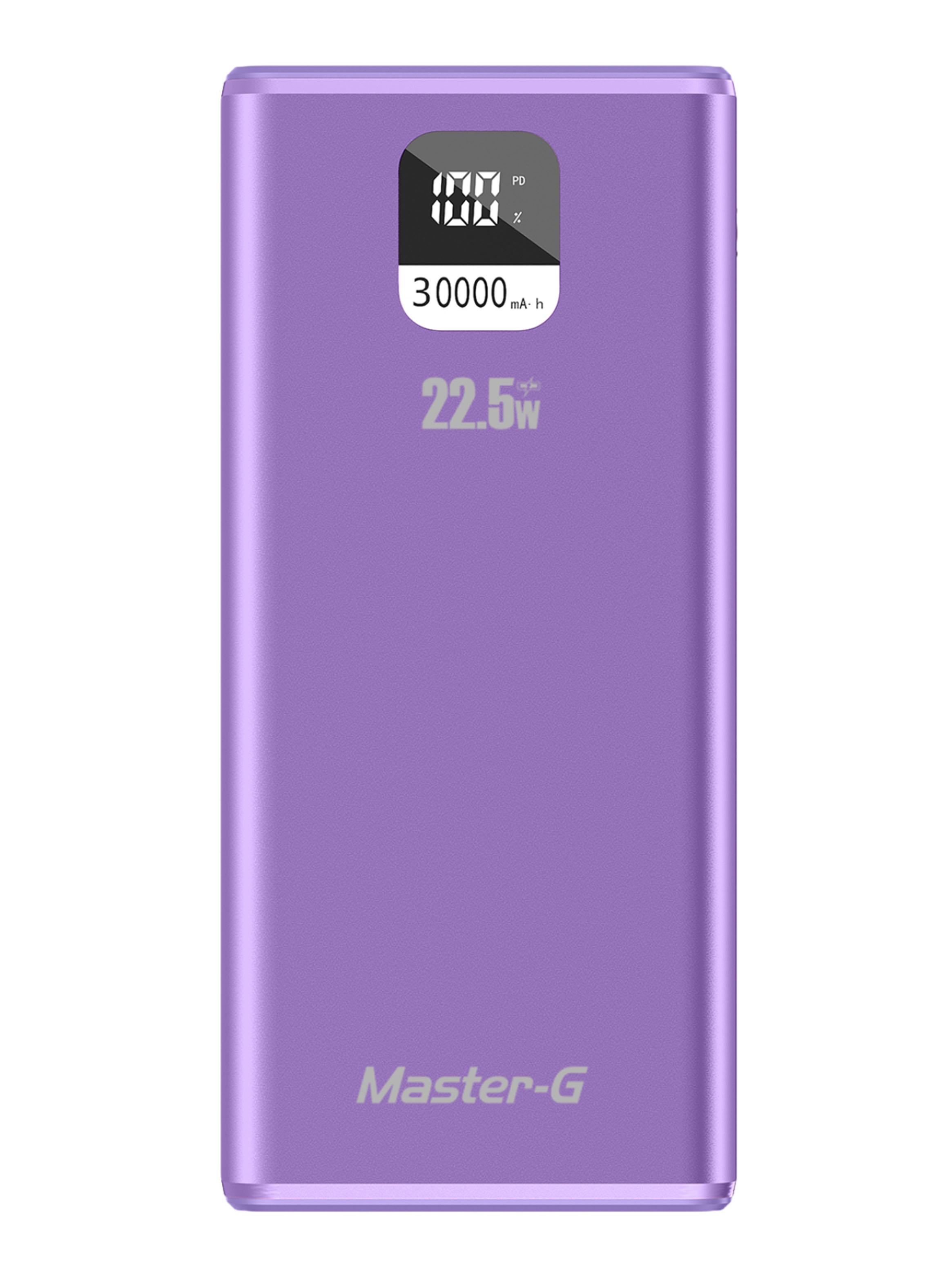 Batería Externa Power Bank 30.000 mAh 22.5W UCP30MPD Morado-0